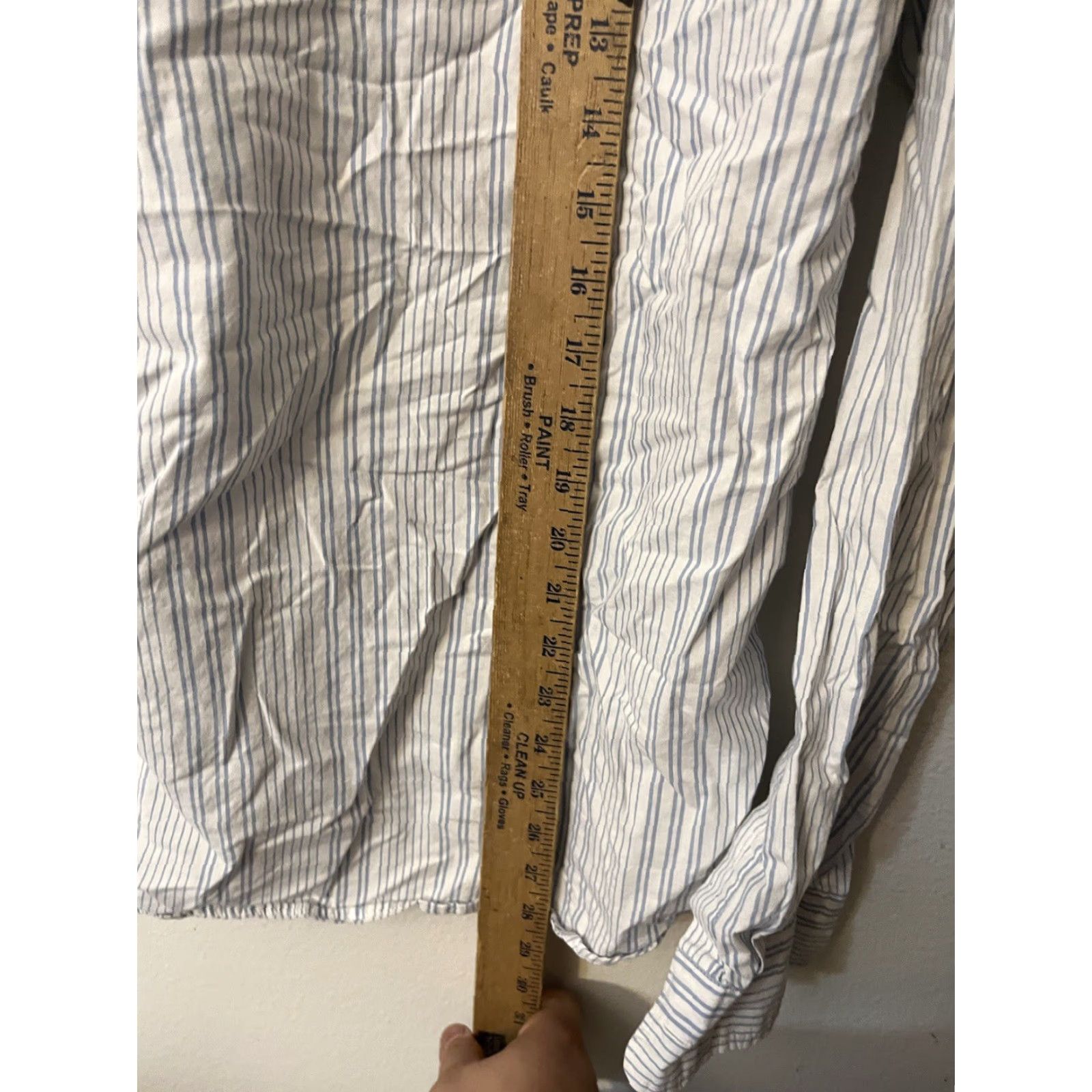 Gap Gap Button Up Shirt Mens M Blue White Striped Slim Fit Long Sleeve Shirt Size US M / EU 48-50 / 2 - 4 Thumbnail