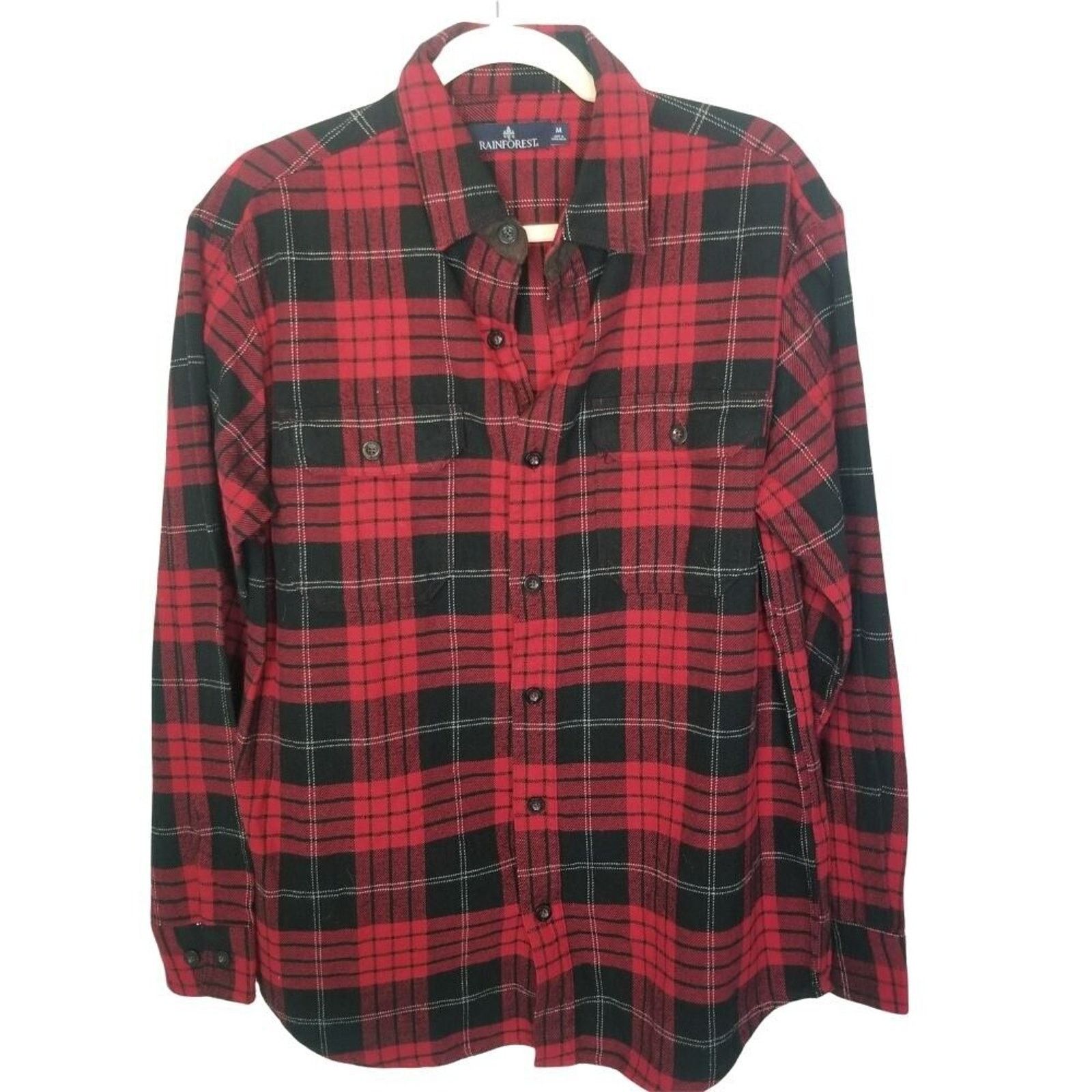 Rainforest Rainforest Mens Plaid Flannel Shirt Size M Gorpcore Outdoor Size US M / EU 48-50 / 2 - 1 Thumbnail