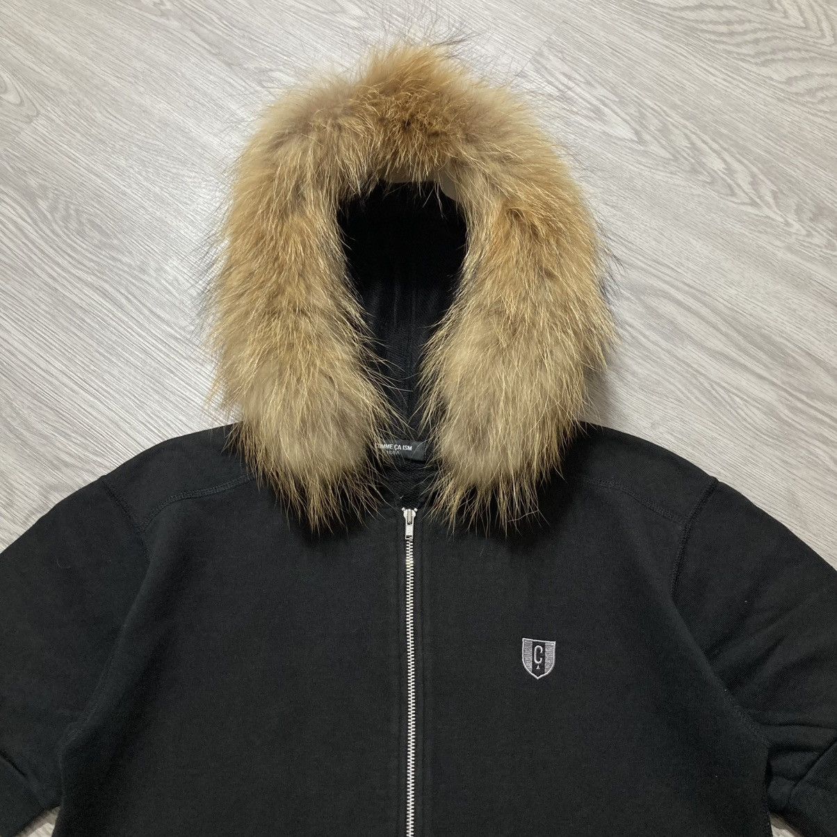 20471120 2000s Comme Ca Ism Short Slevee Fur Ziphoodie Punk Style Size US S / EU 44-46 / 1 - 3 Thumbnail