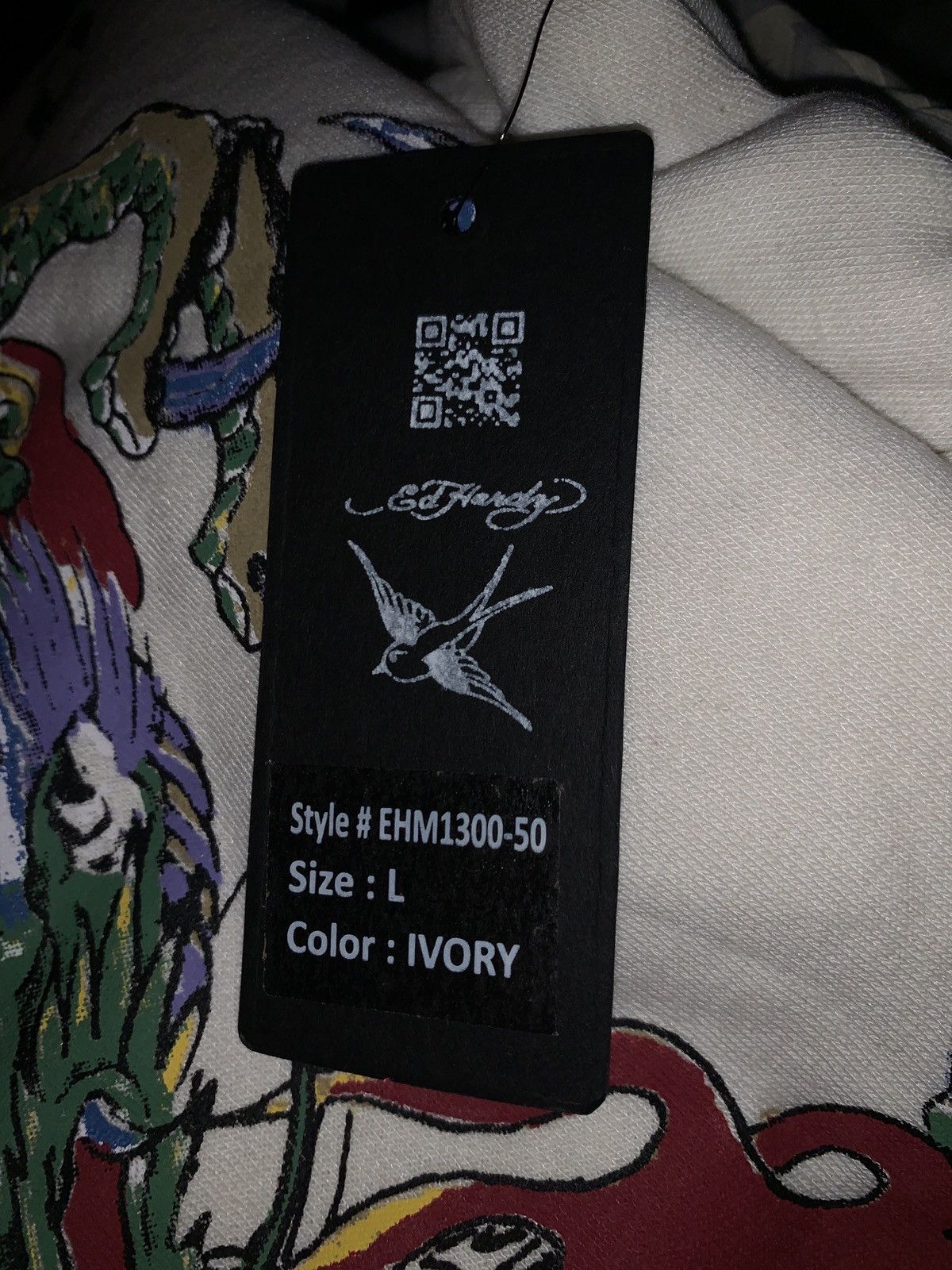 Designer *RARE* New Ed Hardy Japanese Dragon Hoodie Big Print AOP Size US L / EU 52-54 / 3 - 11 Thumbnail
