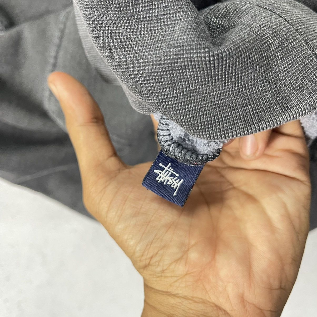 Stussy Vintage Stussy Neon Logo Hoodie Grey USA Streetwear Size US M / EU 48-50 / 2 - 10 Thumbnail