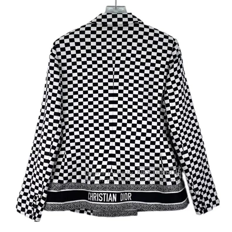Dior Dior Black and white color-blocked checkerboard cotton lap Size XS / US 0-2 / IT 36-38 - 2 Thumbnail