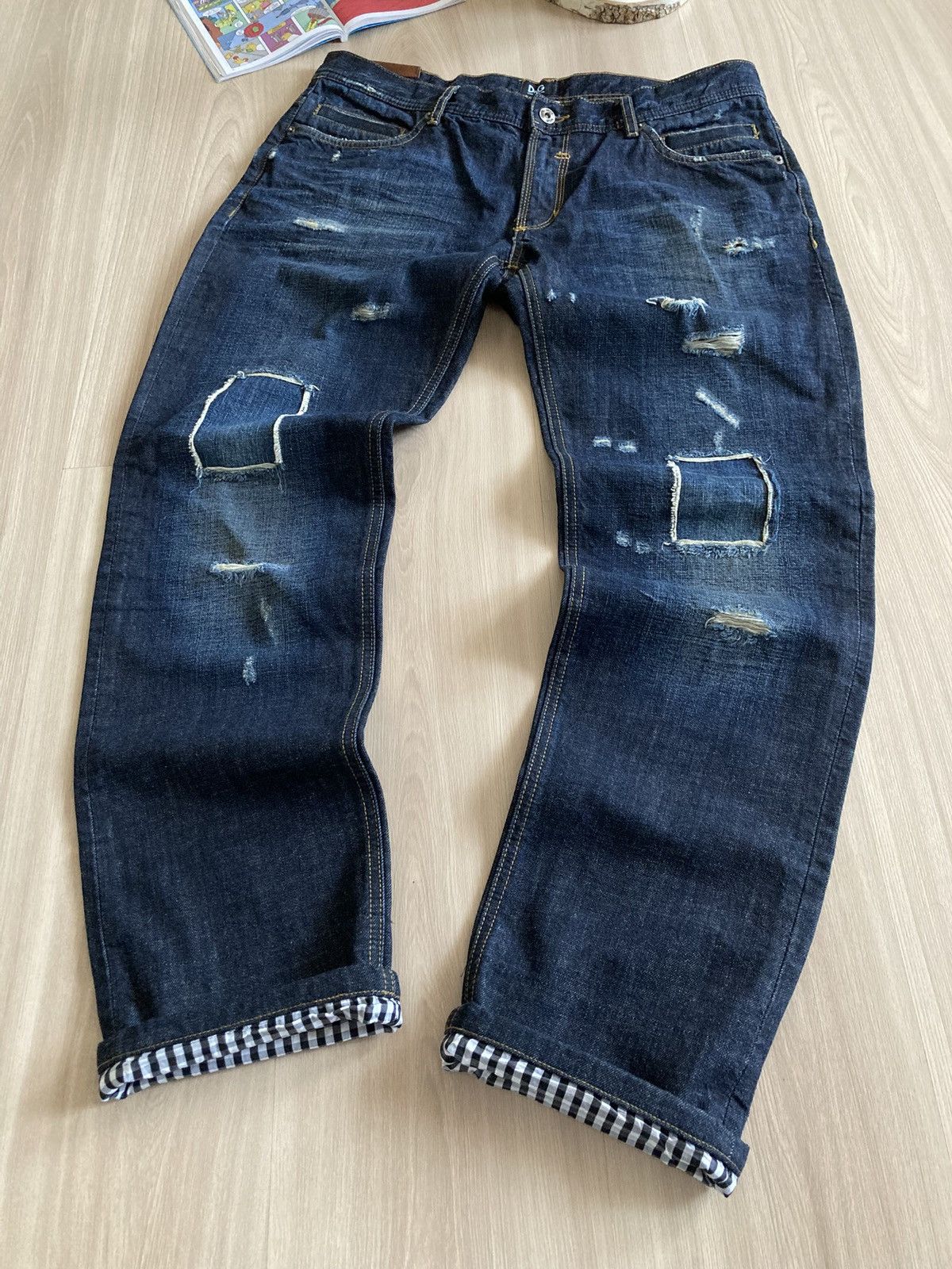 Dolce & Gabbana Vintage RARE Dolce&Gabbana Audacious Dirty Pants Jeans 00s Size US 34 / EU 50 - 1 Thumbnail