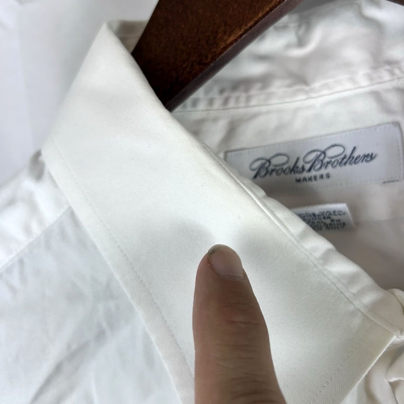 Brooks Brothers VINTAGE Brooks Brothers Makers Shirt Mens 18 34/35 White Long Sleeve Button Up Made USA Dress Shirt Men 90s Classic USA Size US XXL / EU 58 / 5 - 6 Thumbnail