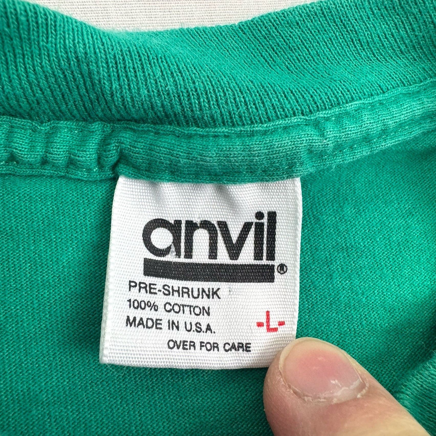 Anvil VINTAGE Anvil T-Shirt Adult Large Green Sailing Boats South Carolina 90s Mens Size US L / EU 52-54 / 3 - 5 Thumbnail