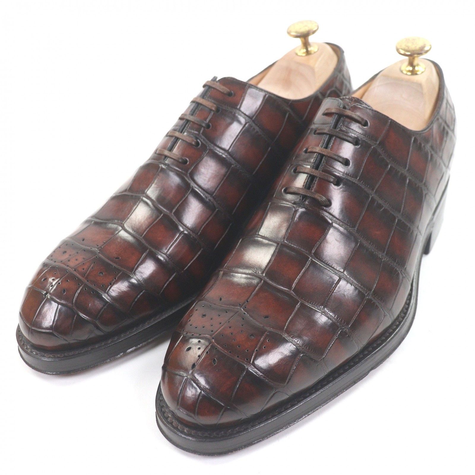 Louis Vuitton Louis Vuitton Louis Vuitton Medallion Crocodile Derby Shoes Leather Shoes DUTY FREE for USA Size ONE SIZE - 1 Thumbnail