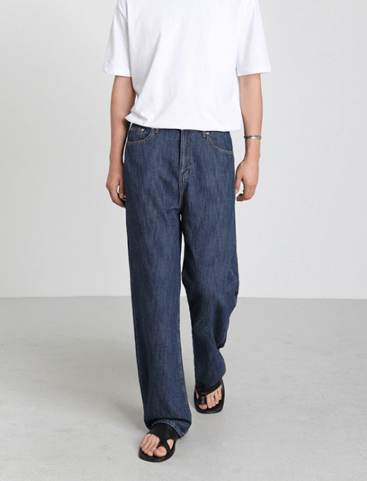 Japanese Brand × Jean Japanese trend loose straight street wide-leg casual jeans Size US 32 / EU 48 - 1 Thumbnail