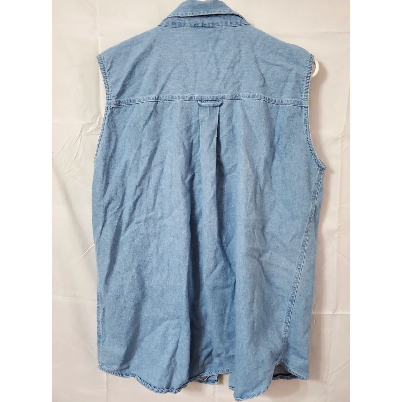 Vintage VINTAGE Vision I Blue Denim Vest XS? No - wait Size L / US 10 / IT 46 - 6 Thumbnail
