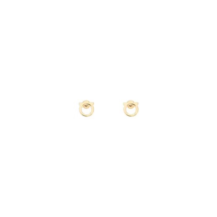 image of Salvatore Ferragamo O1S22I1N0524 Size-Os Gancini Earrings In Gold, Women's