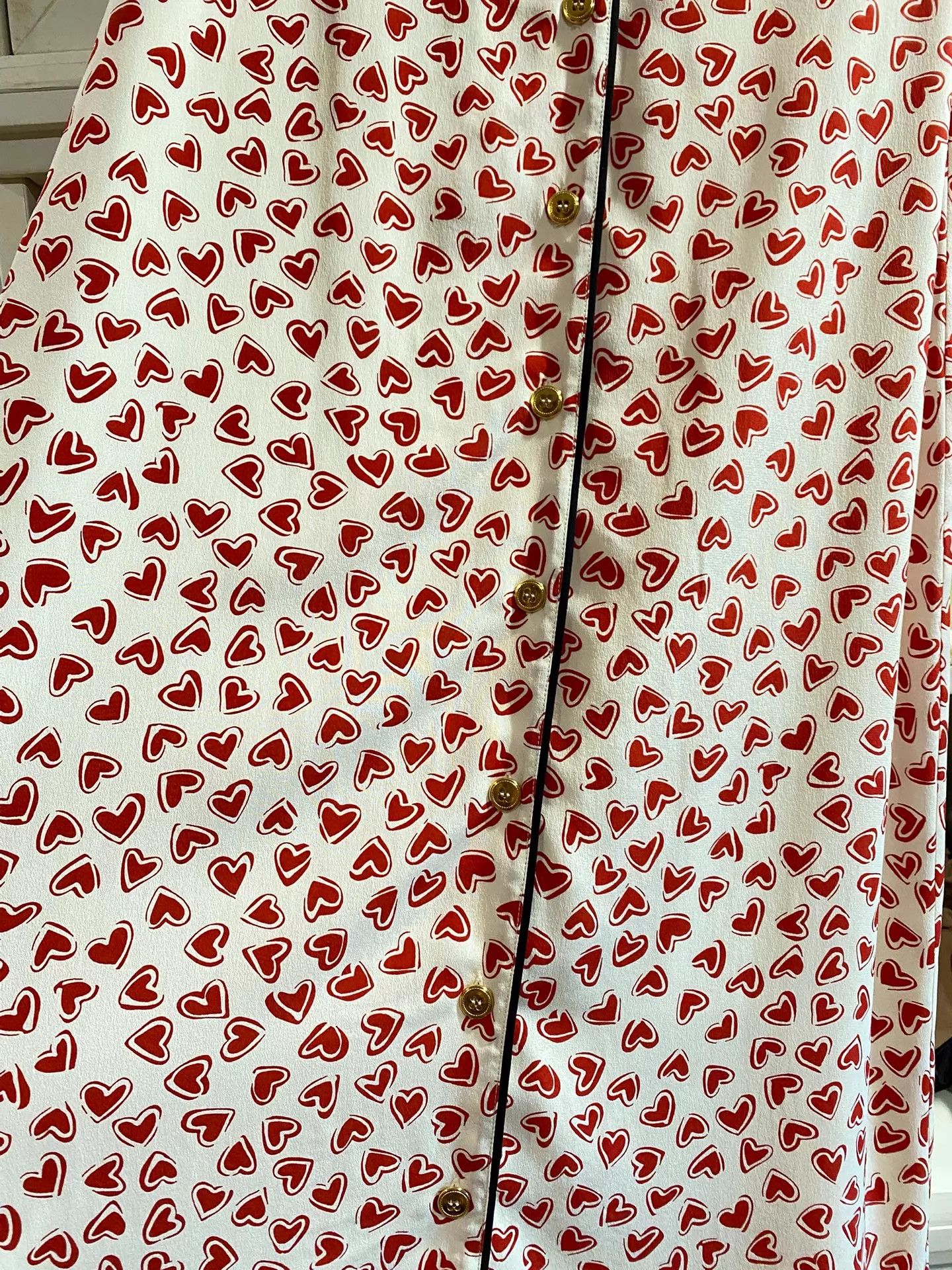 Miu Miu MIU MIU Full Heart Print Lightweight Skirt 38 Size 26" / US 2 / IT 38 - 7 Thumbnail