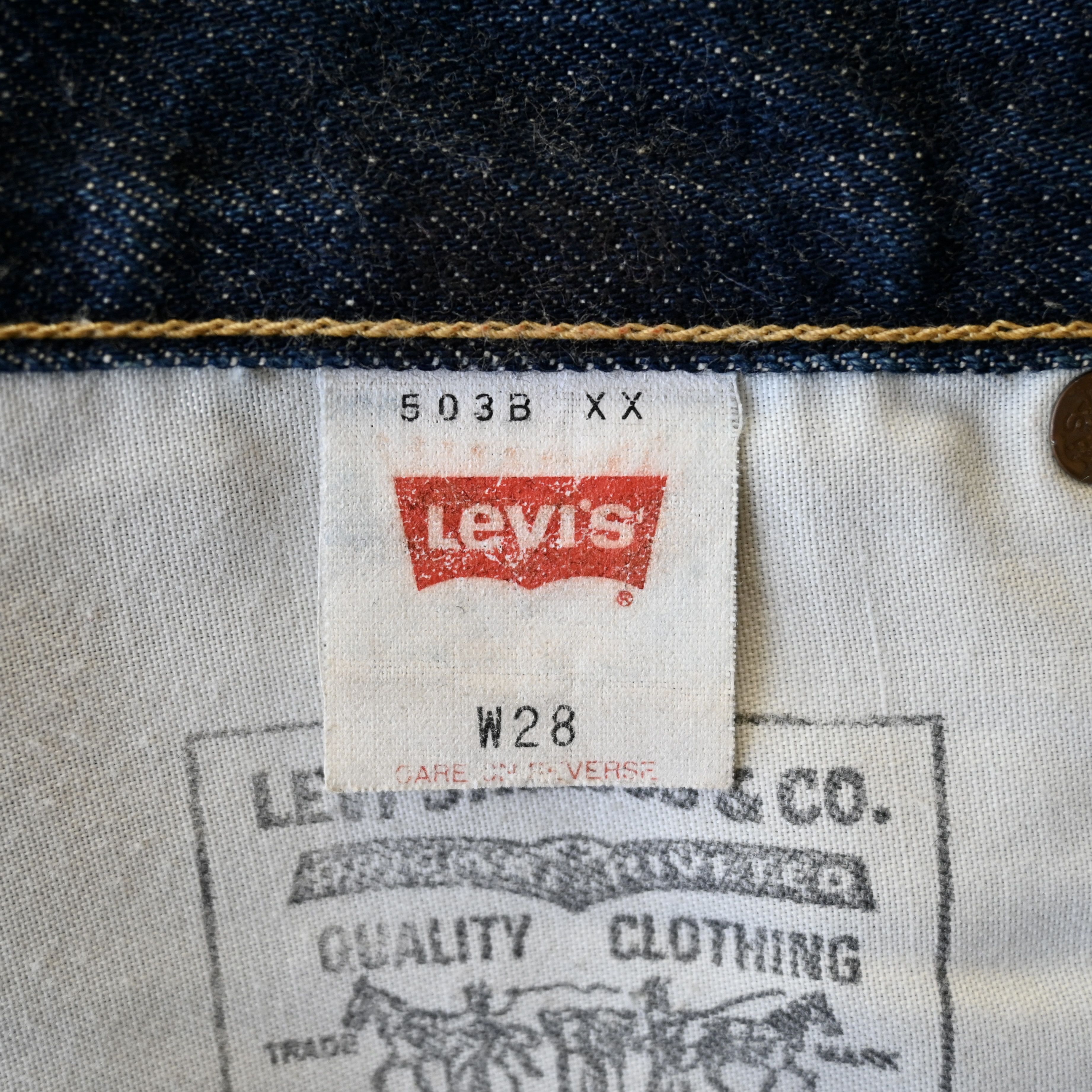 Levi's Japan reissue, 1994 Levi's 503B XX denim jeans, Size 28" / US 6 / IT 42 - 17 Thumbnail