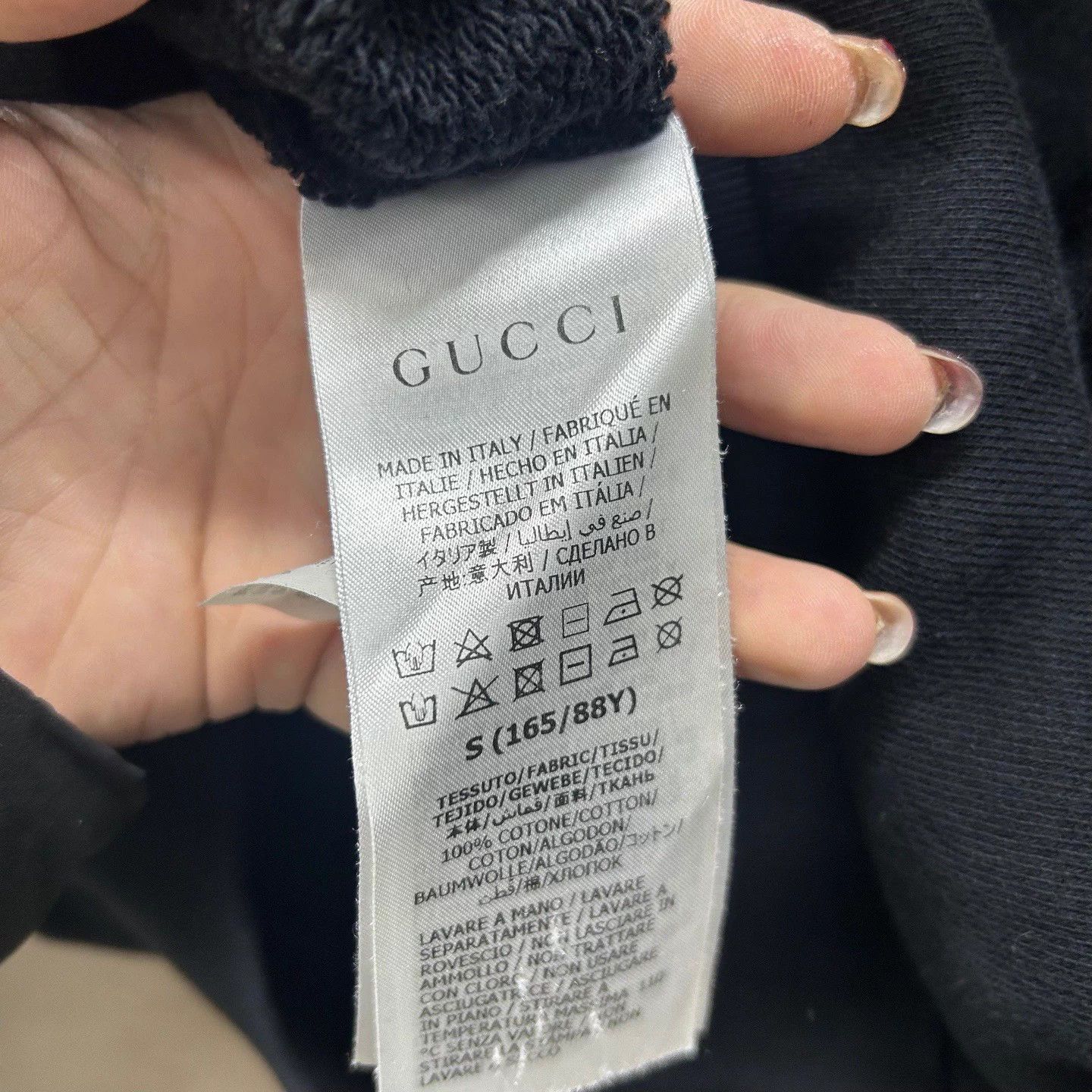 Gucci GUCCI black rainbow print sweatshirt S mint Size US S / EU 44-46 / 1 - 4 Thumbnail