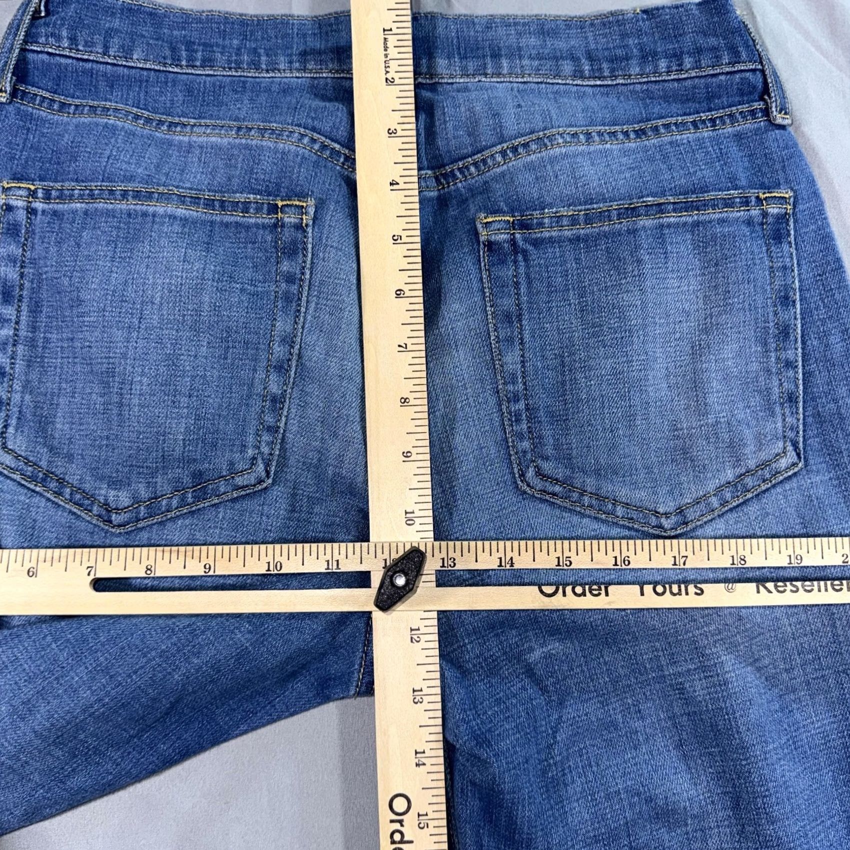 Outerknown Outerknown Jeans Womens 27 Blue S.E.A. Slim Straight Button Fly Denim Made USA Size 27" / US 4 / IT 40 - 6 Thumbnail