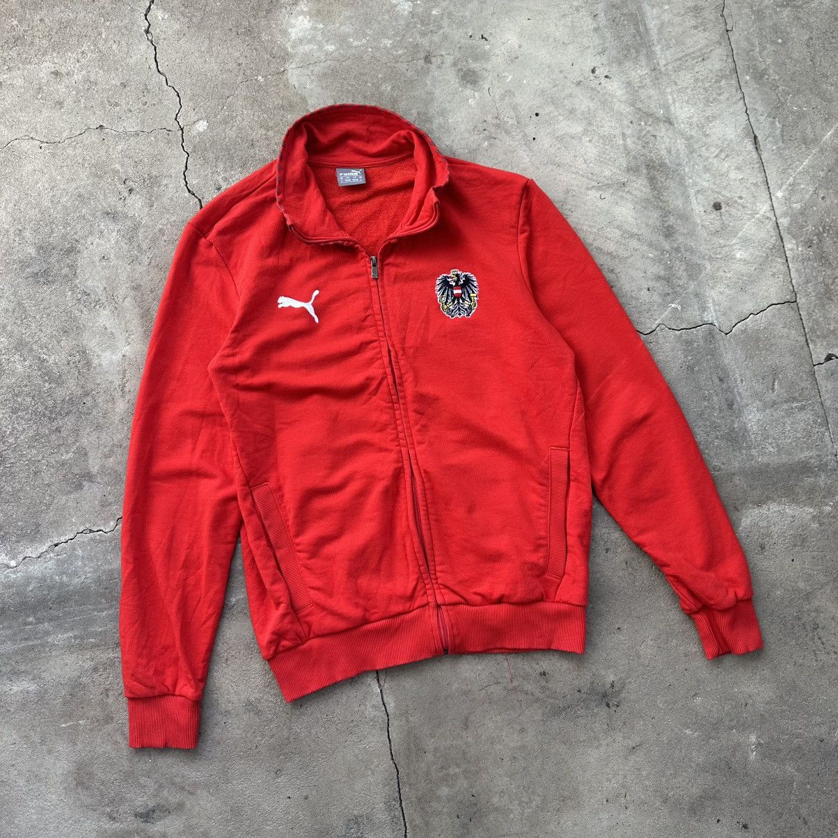 Puma × Vintage Austria y2k Puma football zip up sport jacket Size US S / EU 44-46 / 1 - 2 Thumbnail