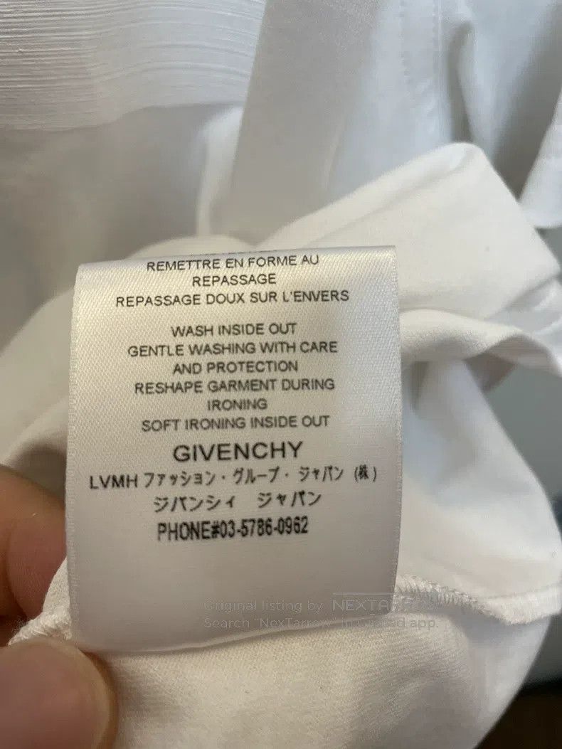 Givenchy Givenchy Short Sleeve Logo White T-Shirt Size US S / EU 44-46 / 1 - 8 Thumbnail