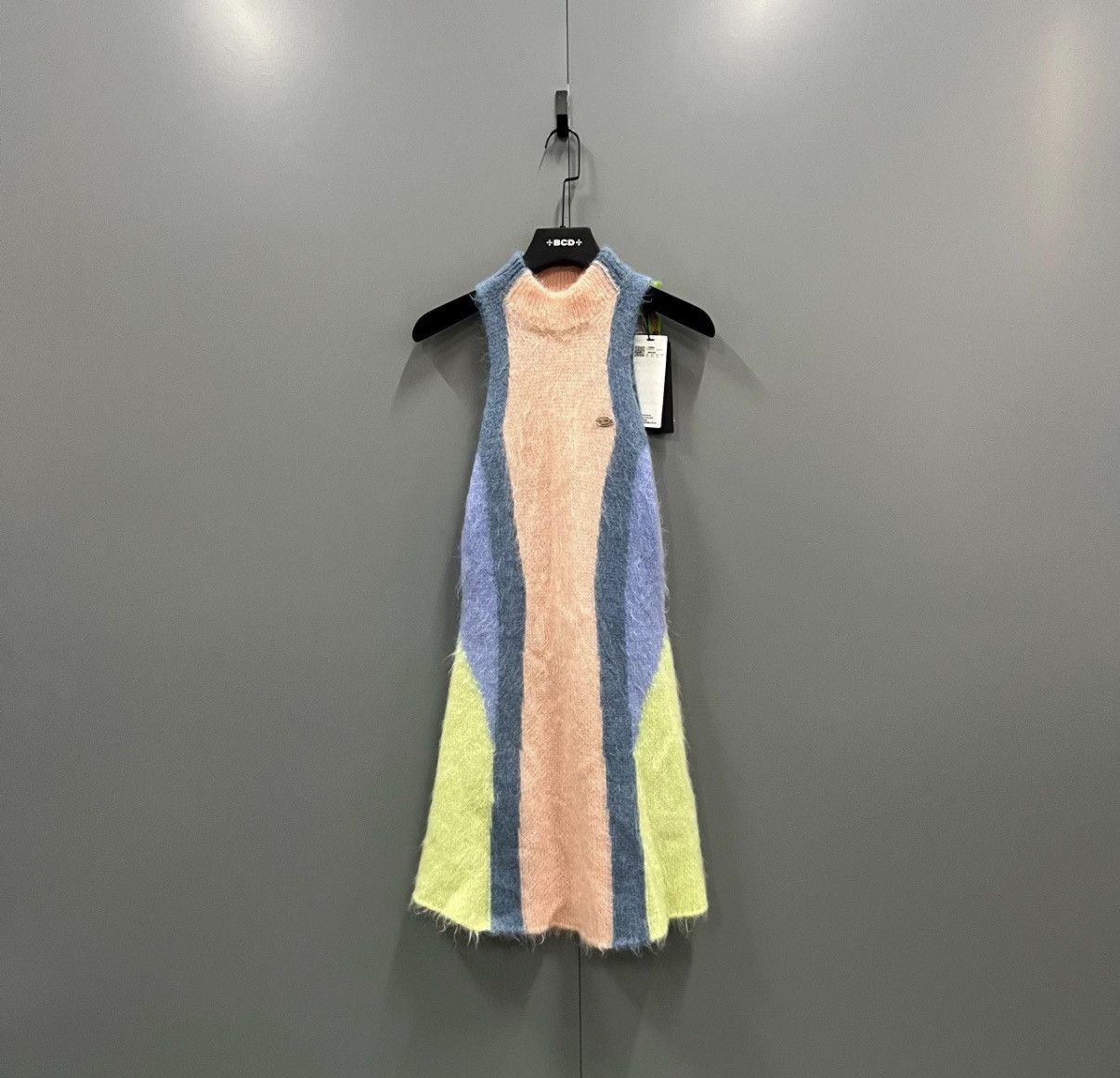 Diesel DIESEL Color Block Mohair Sleeveless Dress J41 Size S / US 4 / IT 40 - 1 Thumbnail