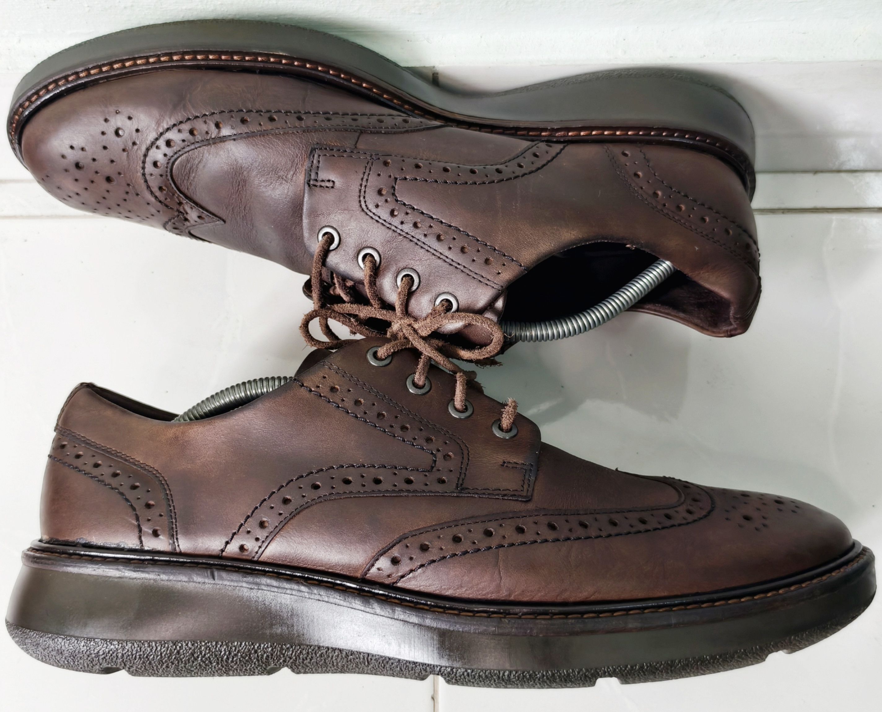 Ecco ECCO Men's Lhasa Brogue Tie Wing Tip Oxford Size US 11 / EU 44 - 9 Thumbnail