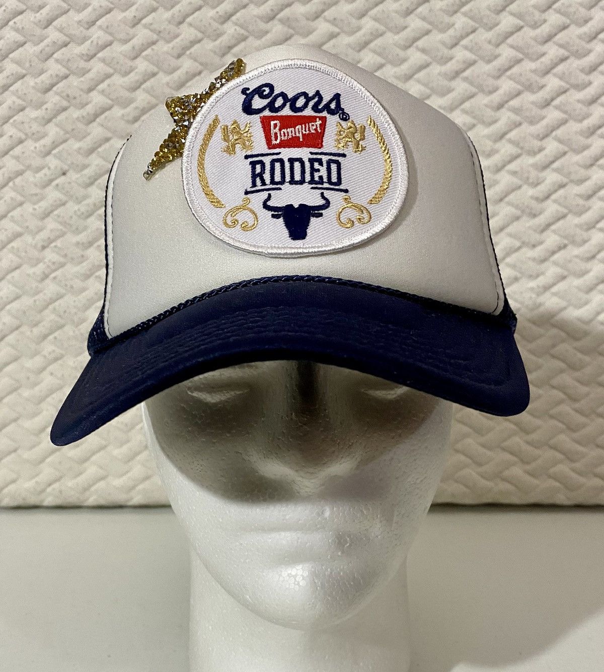 Otto Coors Lone Rhinestone Star Rodeo Trucker Cap Snapback OS LN Size ONE SIZE - 3 Thumbnail