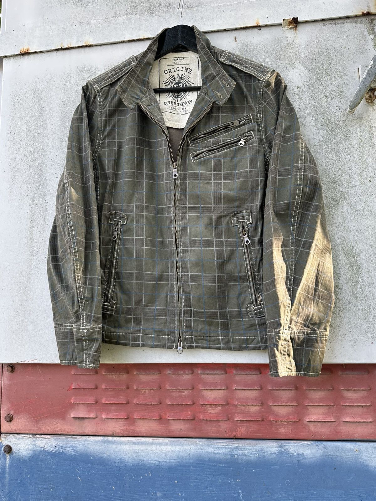 Japanese Brand 👹Chevignon Flanel Bomber Jacket Size US XS / EU 42 / 0 - 5 Thumbnail