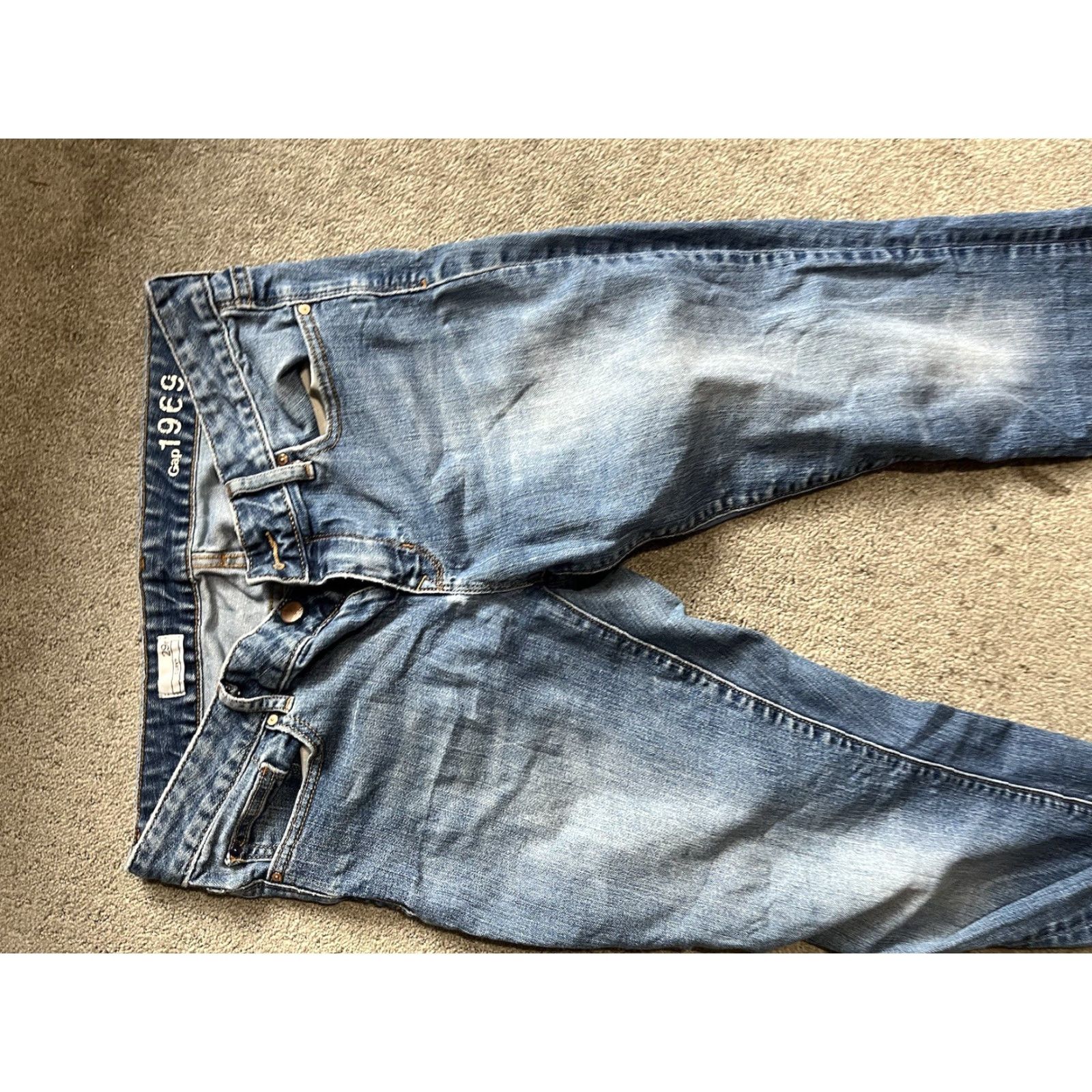 Gap GAP Jeans Curvy Stretch Women Size 29 Medium Wash Vintage 5-Pocket Denim Blue WG Size 29" - 4 Thumbnail