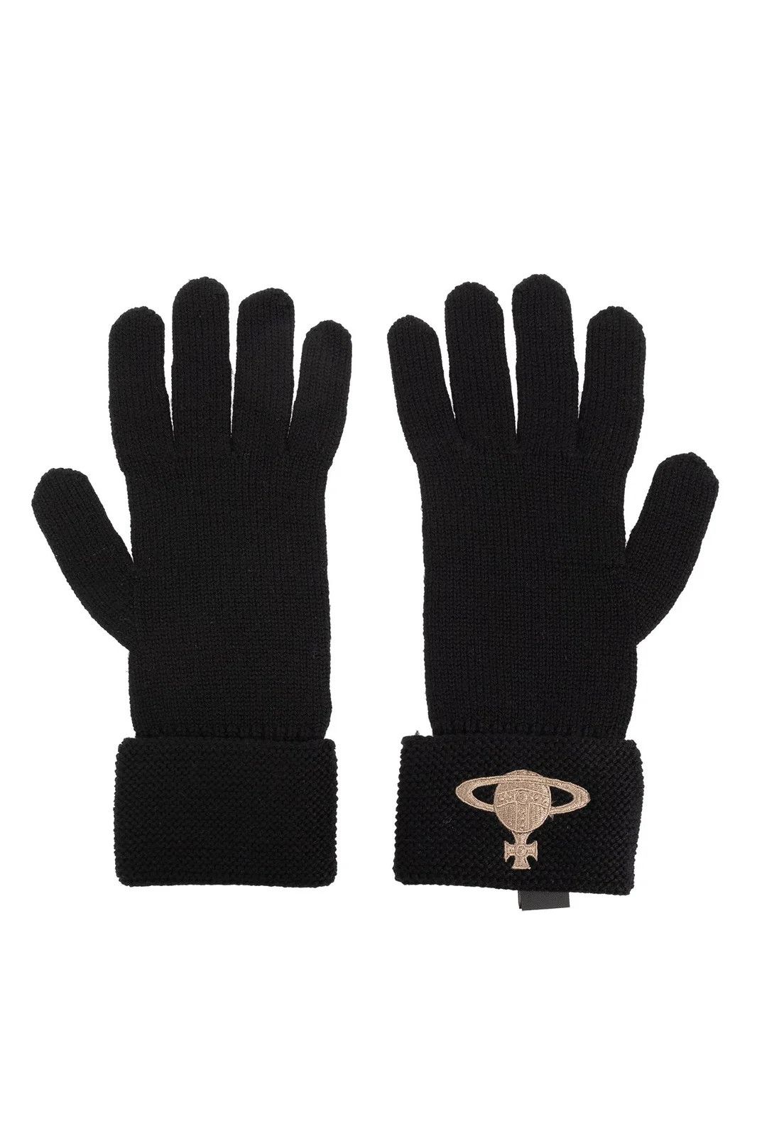 Vivienne Westwood o1y0525 Size : S/M / Logo Gloves in Black Size ONE SIZE - 3 Thumbnail