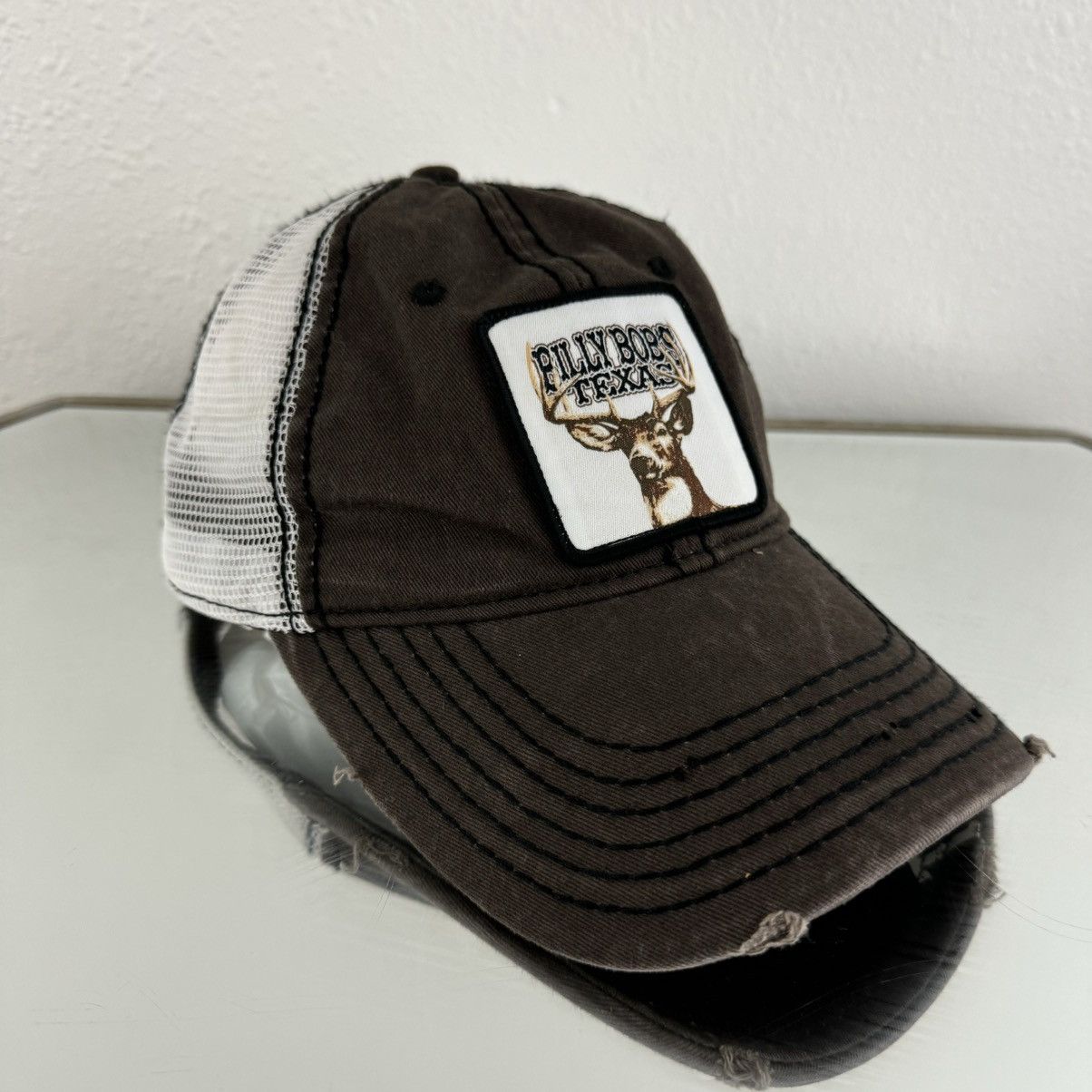 Other BILLY BOBS TEXAS Y2K Brown White Buck Baseball Hat Size ONE SIZE - 1 Thumbnail