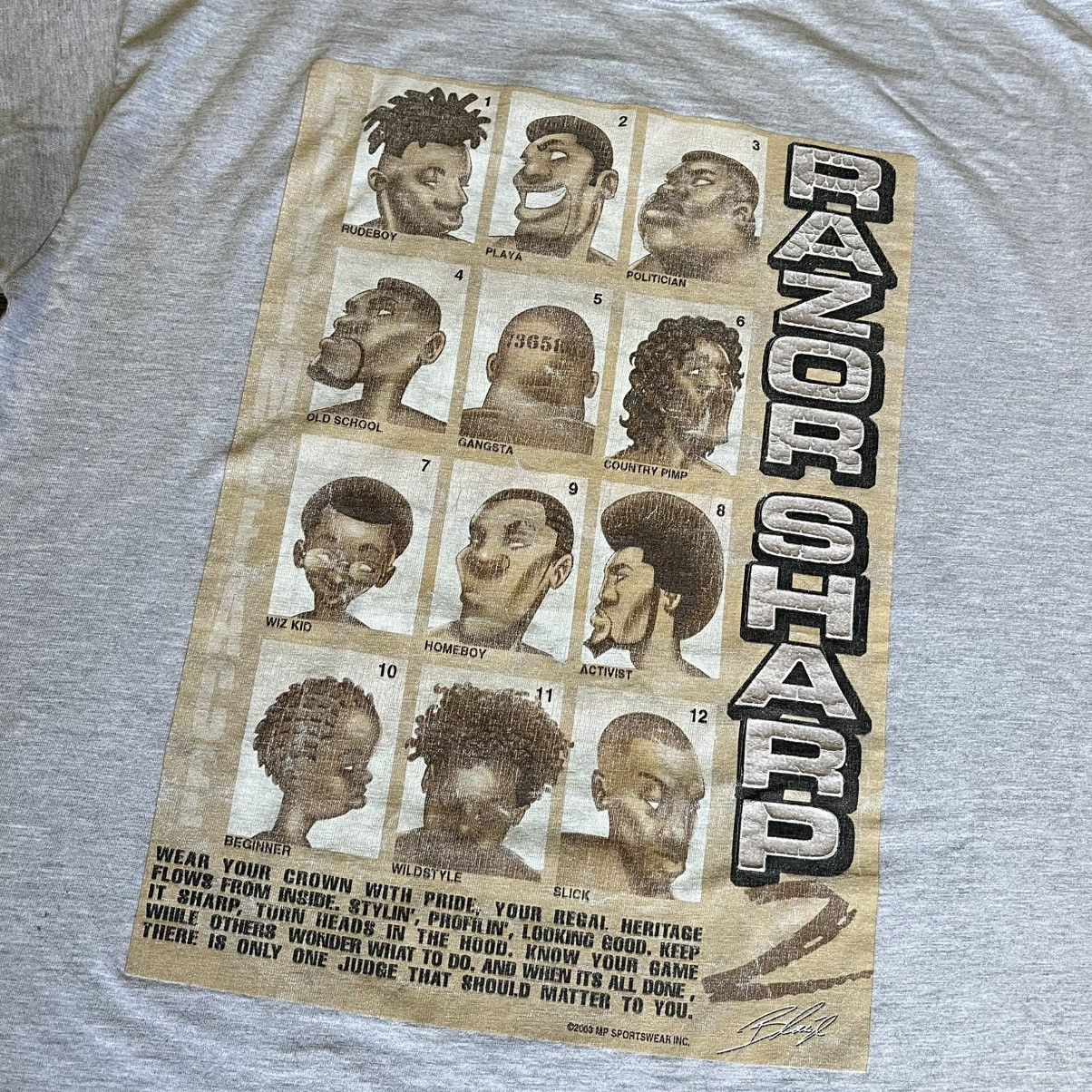 Rap Tees Vintage 2000s Give Me Face Razor Sharp 2 Haircut Rap T Shirt Size US XL / EU 56 / 4 - 3 Thumbnail