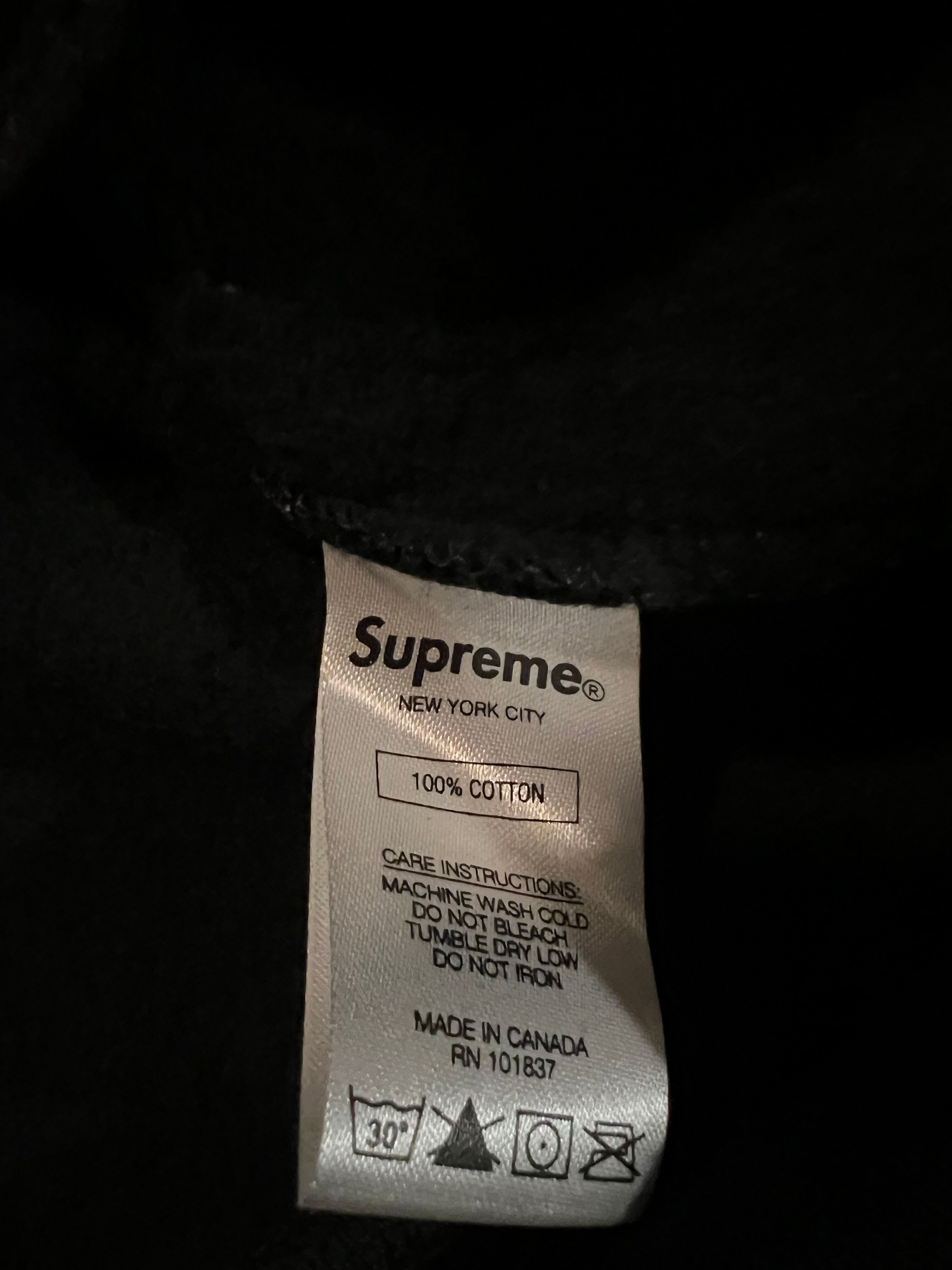 Supreme Supreme Black/White Tag Hoodie Sweatshirt Large Size US L / EU 52-54 / 3 - 2 Thumbnail