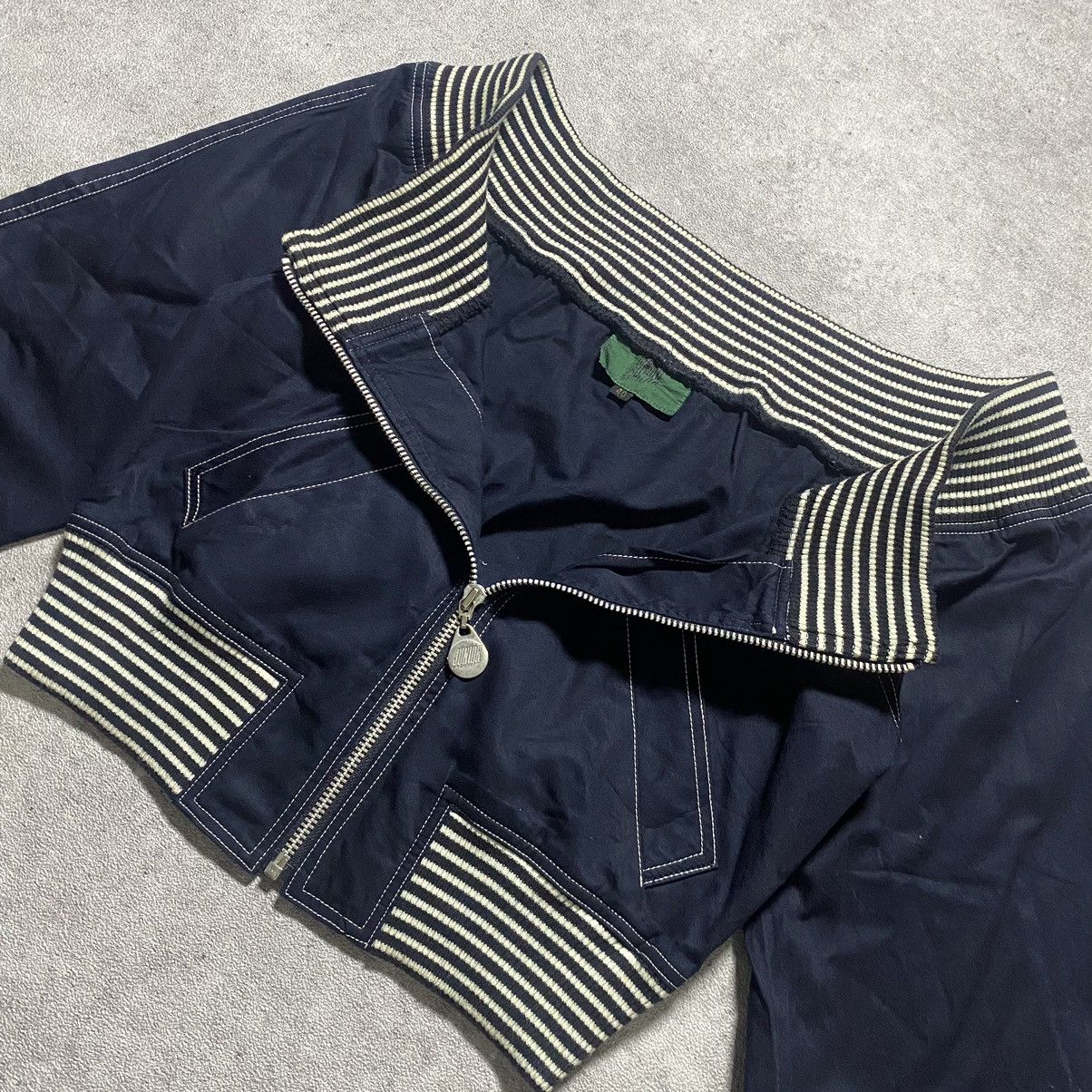 Jean Paul Gaultier Jean Paul Gaultier Stripe Zip Crop Top Size M / US 6-8 / IT 42-44 - 4 Thumbnail