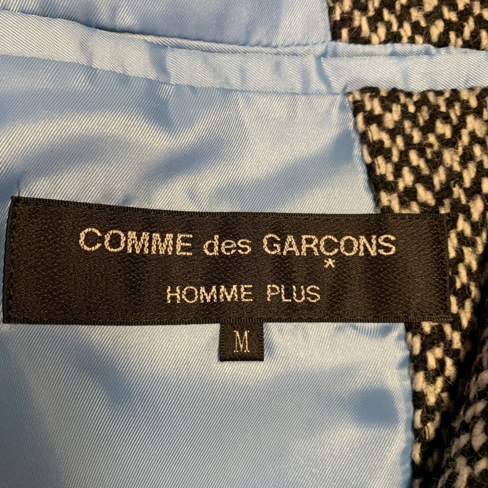 Comme des Garcons Homme Plus COMME des GARCONS HOMME PLUS Size M Black White Tweed Jacket Size US M / EU 48-50 / 2 - 5 Thumbnail