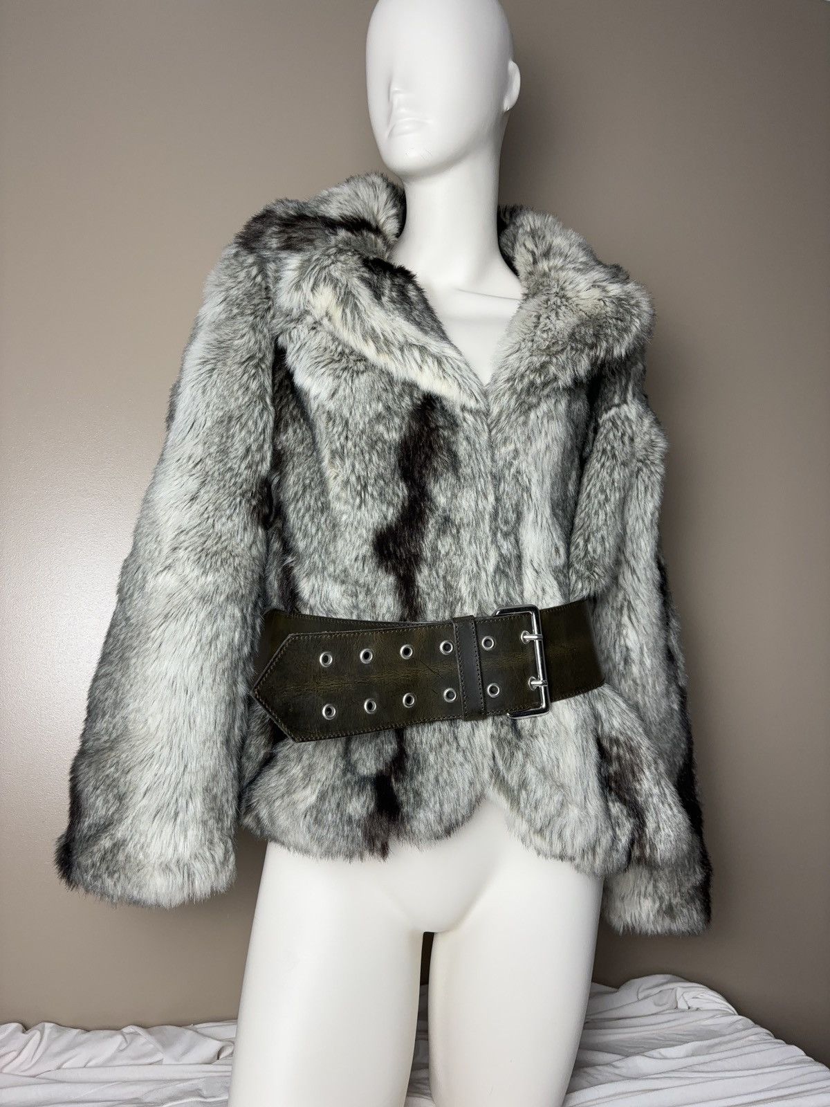 Vintage Vintage amazing faux fur coat fluffy opium coat Size L / US 10 / IT 46 - 2 Thumbnail