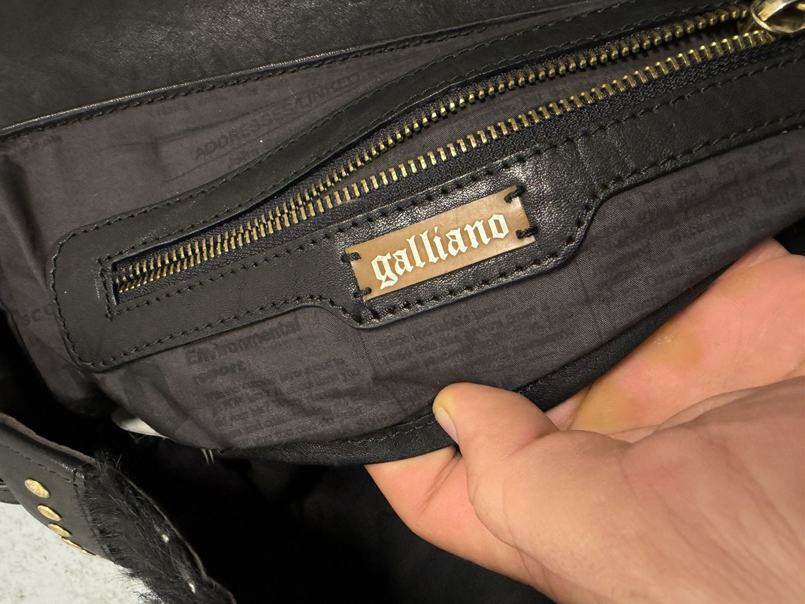 John Galliano Vintage 00s John Galliano Pony Hair Leather Handbag Size ONE SIZE - 17 Thumbnail