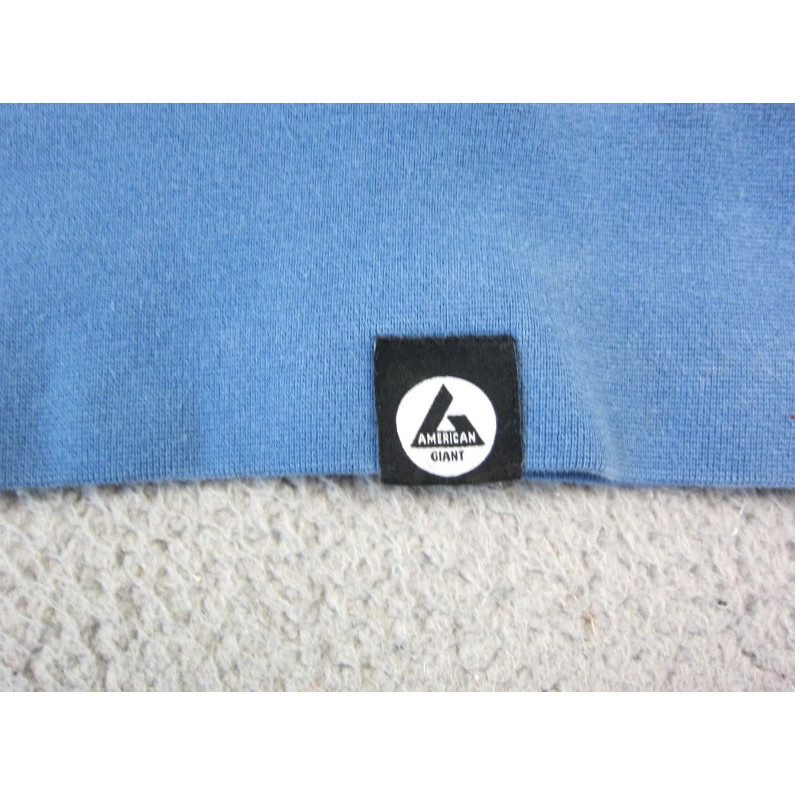 Vintage American Giant Hoodie Adults M Blue Sweatshirt Pullover Logo Regular Fit USA 90s Theme Mens Size US M / EU 48-50 / 2 - 2 Thumbnail