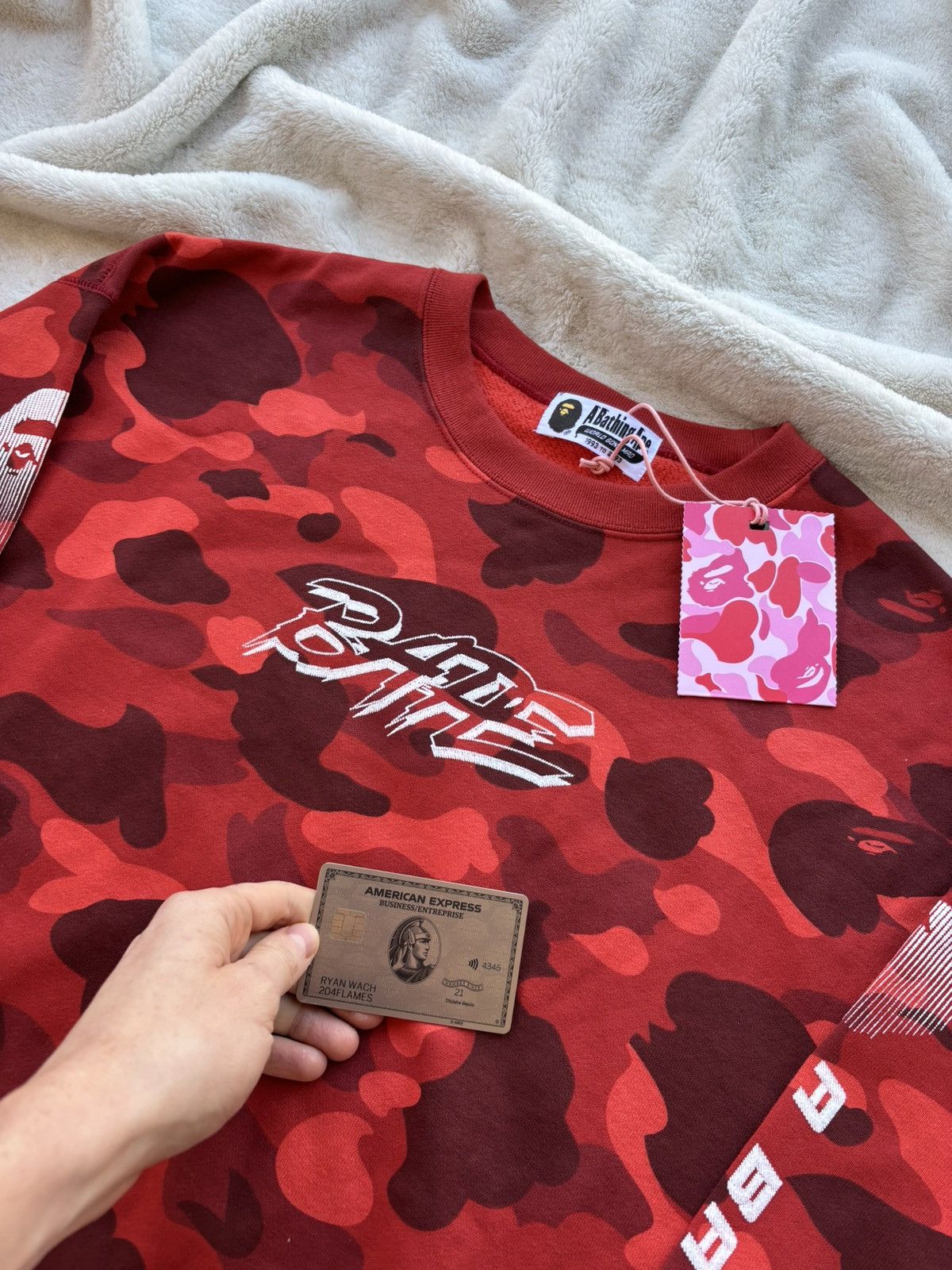 Bape Bape Logo Crewneck Sweater Size US M / EU 48-50 / 2 - 2 Thumbnail