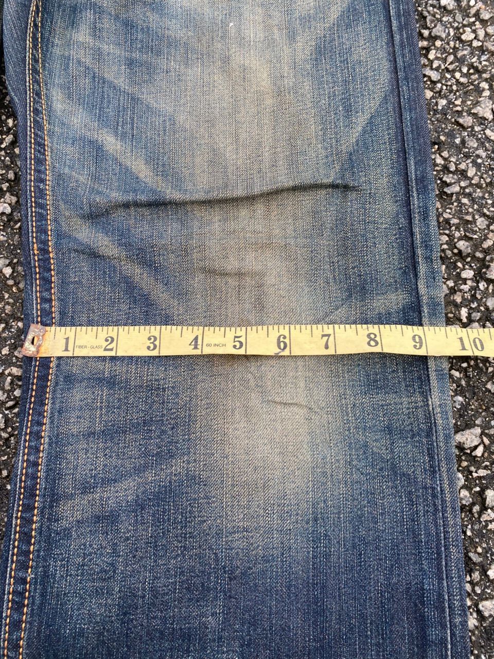Edwin 💥Flare💥EDWIN EXCLUSIVE VINTAGE DISTRESSED DENIM Size US 33 - 10 Thumbnail