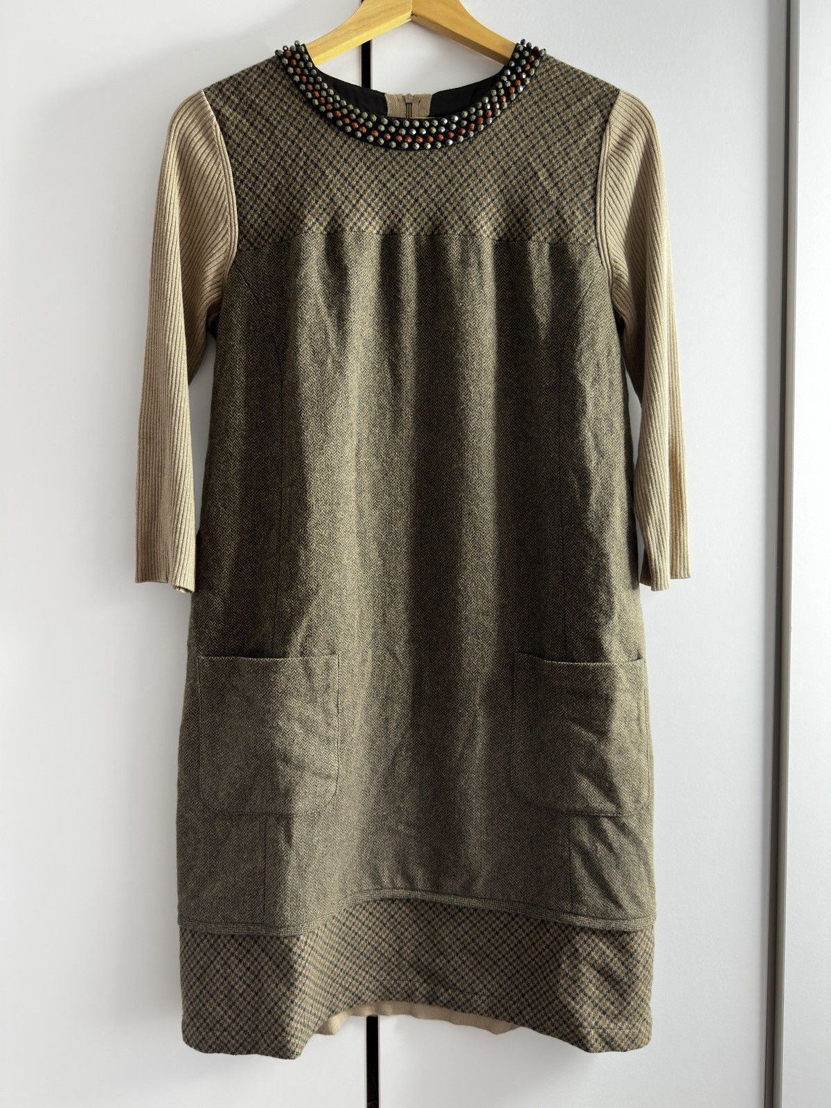 Weekend Max Mara Max Mara Weekend Wool Skirt Suit-Checked Blazer&Skirt Set Size L / US 10 / IT 46 - 2 Thumbnail