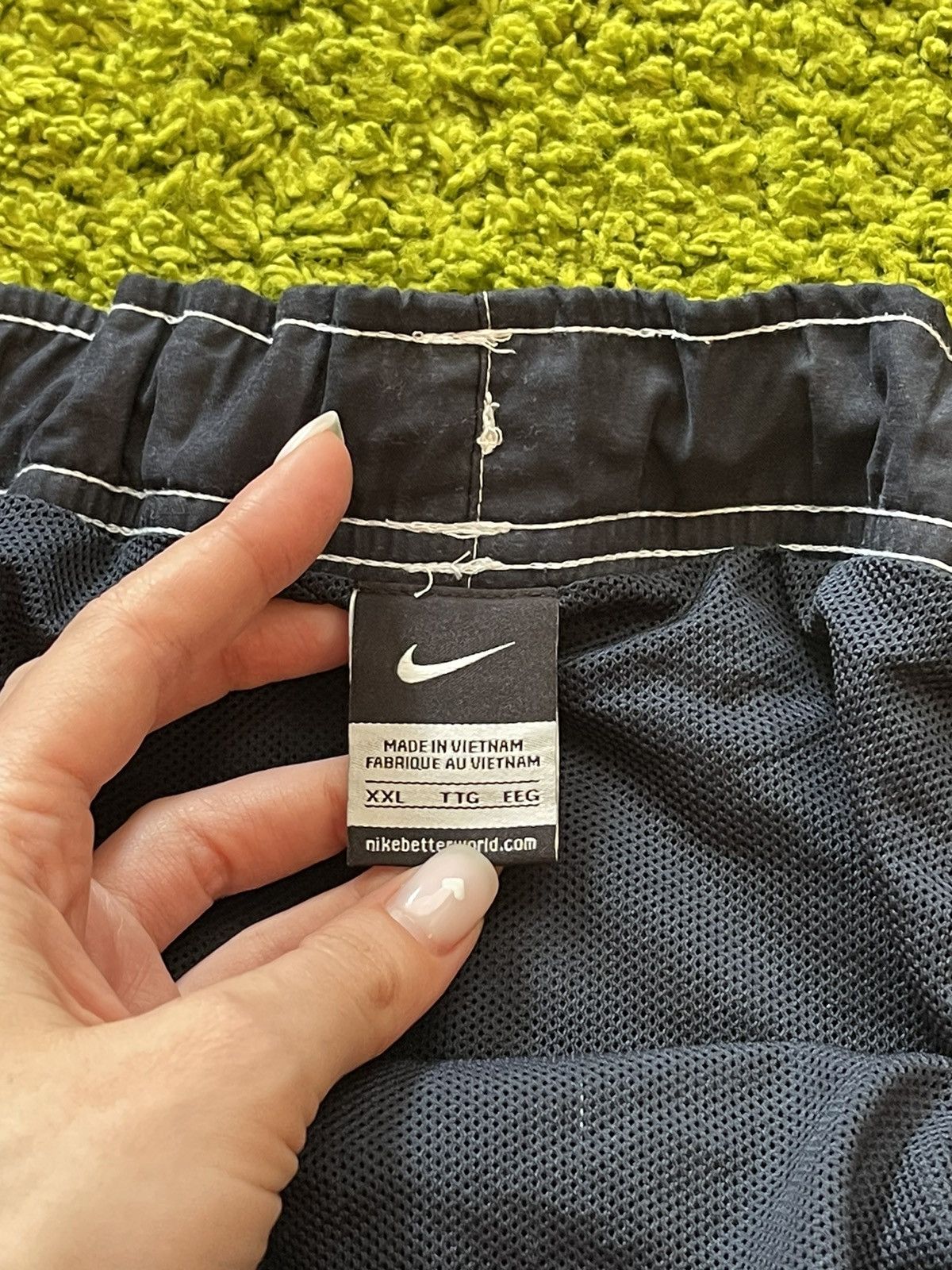 Nike × Vintage Nike 2000s vintage cargo swim shorts swoosh logo Y2K Size US 36 / EU 52 - 7 Thumbnail