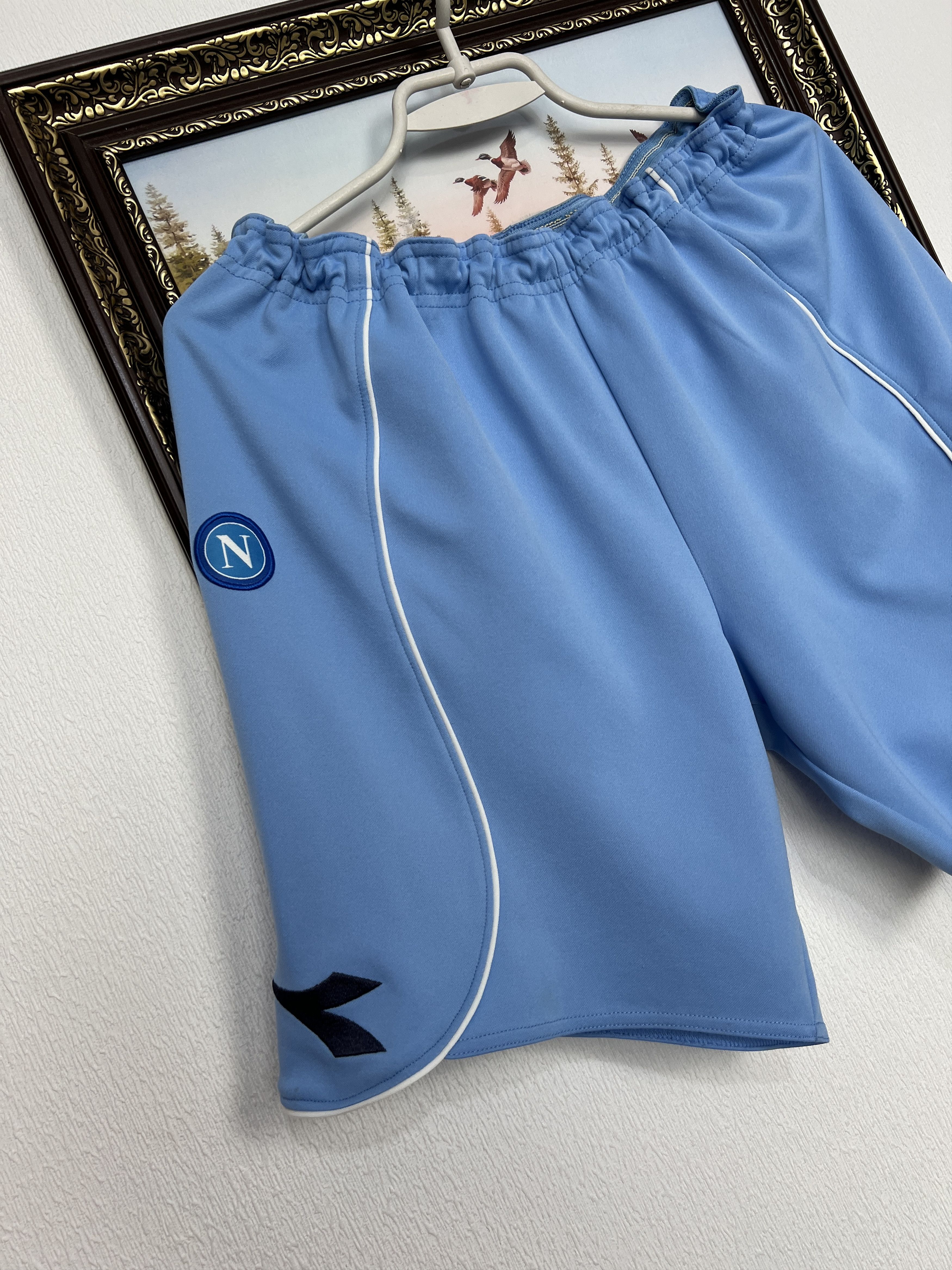 Nike Vintage Diadora Napoli Football Shorts Soccer Athletic Rare Size US 34 / EU 50 - 3 Thumbnail