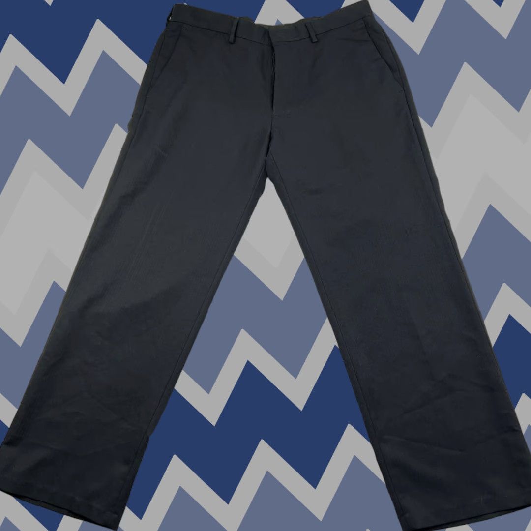 Haggar Haggar Men Jeans Pants Regular Fit High Rise 36x30 Black Denim Chino Straight 5-Pocket Casual Formal Waist 36 Inseam 30 Button Zip Size US 36 / EU 52 - 1 Thumbnail