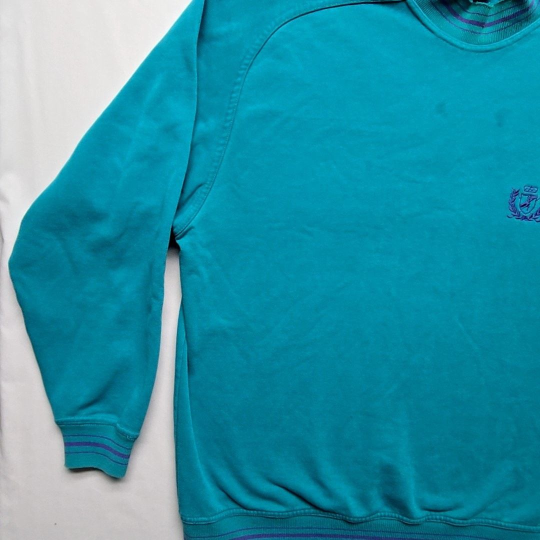 Jantzen Vintage Jantzen Sweatshirt Embroidered Teal Blue L Crewneck Size US L / EU 52-54 / 3 - 4 Thumbnail