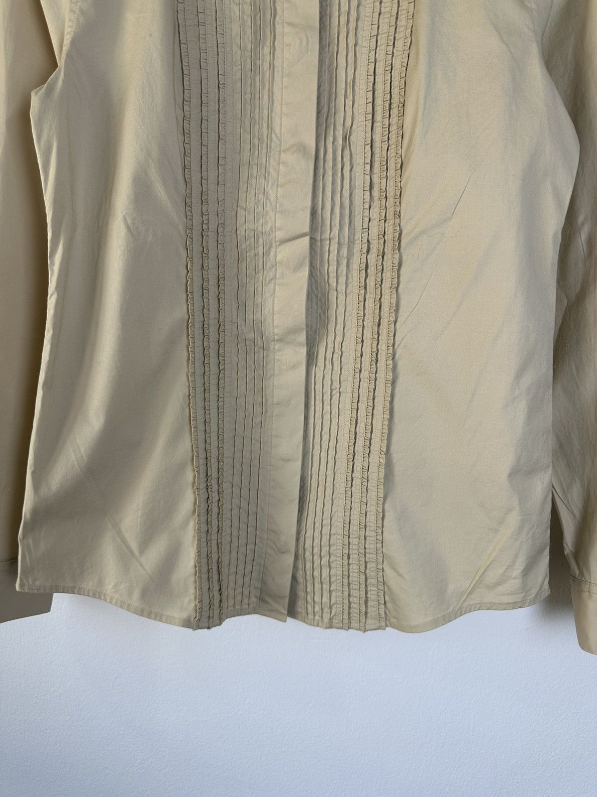 Burberry Burberry Pleated Button Up Shirt Size M / US 6-8 / IT 42-44 - 3 Thumbnail