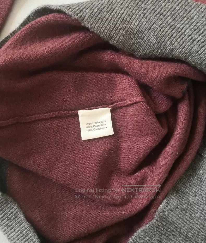 Other Hermes Cashmere sweater knitted sweater, burgundy, 100% ca Size US M / EU 48-50 / 2 - 4 Thumbnail