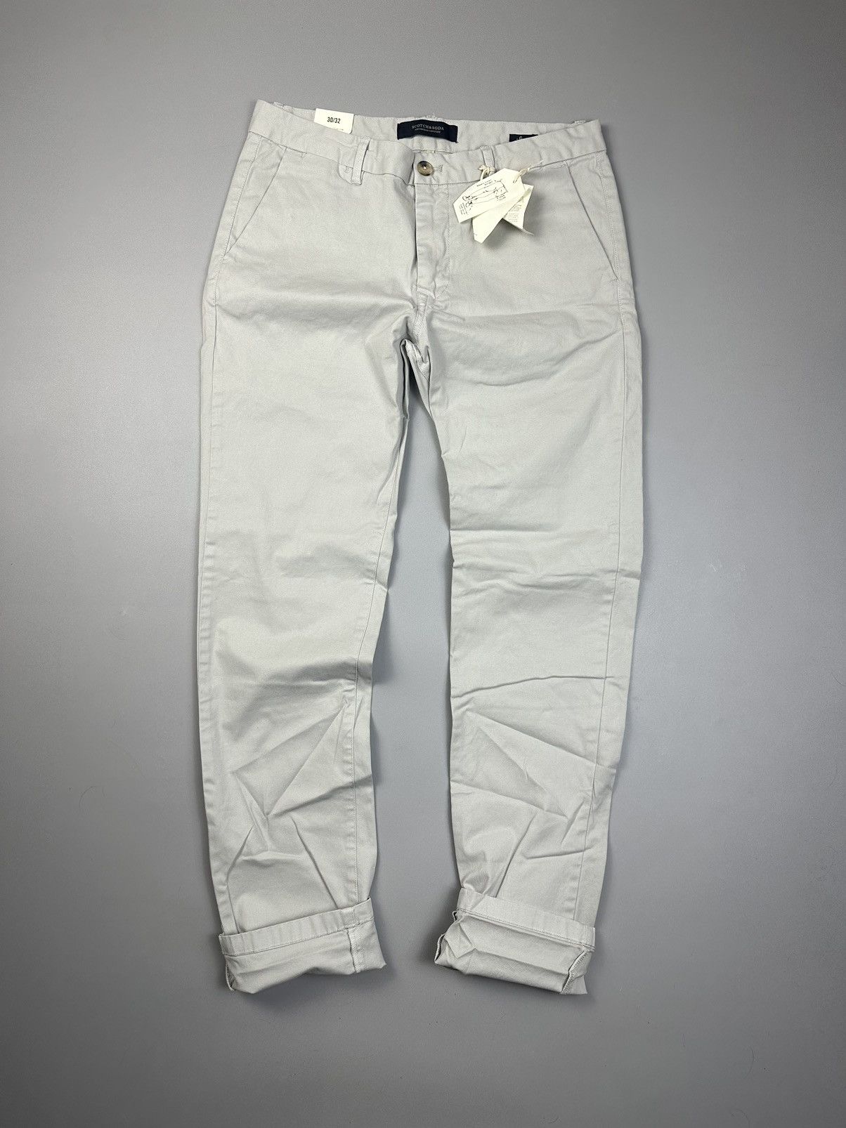 Scotch & Soda Scotch&Soda Light Gray Formal Chinos Size US 30 / EU 46 - 8 Thumbnail