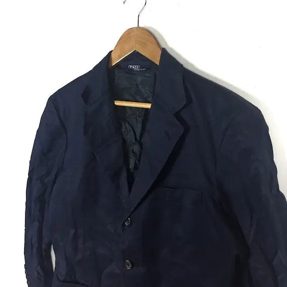 Polo Ralph Lauren Vintage POLO RALPH LAUREN Blue 2 Button Blazer Sport Coat Size 42R - 7 Thumbnail