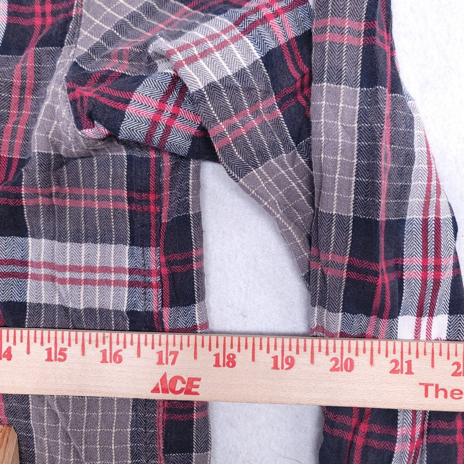 Mambo Mambo Tartan Flannel Casual Shirt Mens Size Small S Gray Red Size US S / EU 44-46 / 1 - 8 Thumbnail