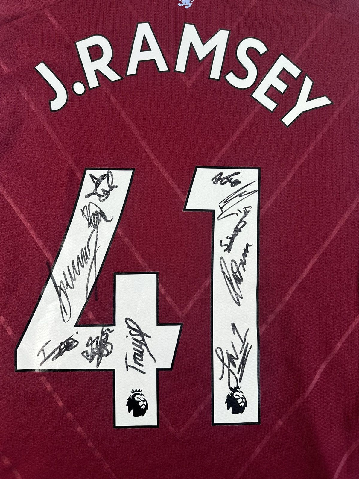 Castore × Vintage Signed Aston Villa FC 2022/23 J.RAMSEY Home Pro Top Jersey Size US S / EU 44-46 / 1 - 9 Thumbnail