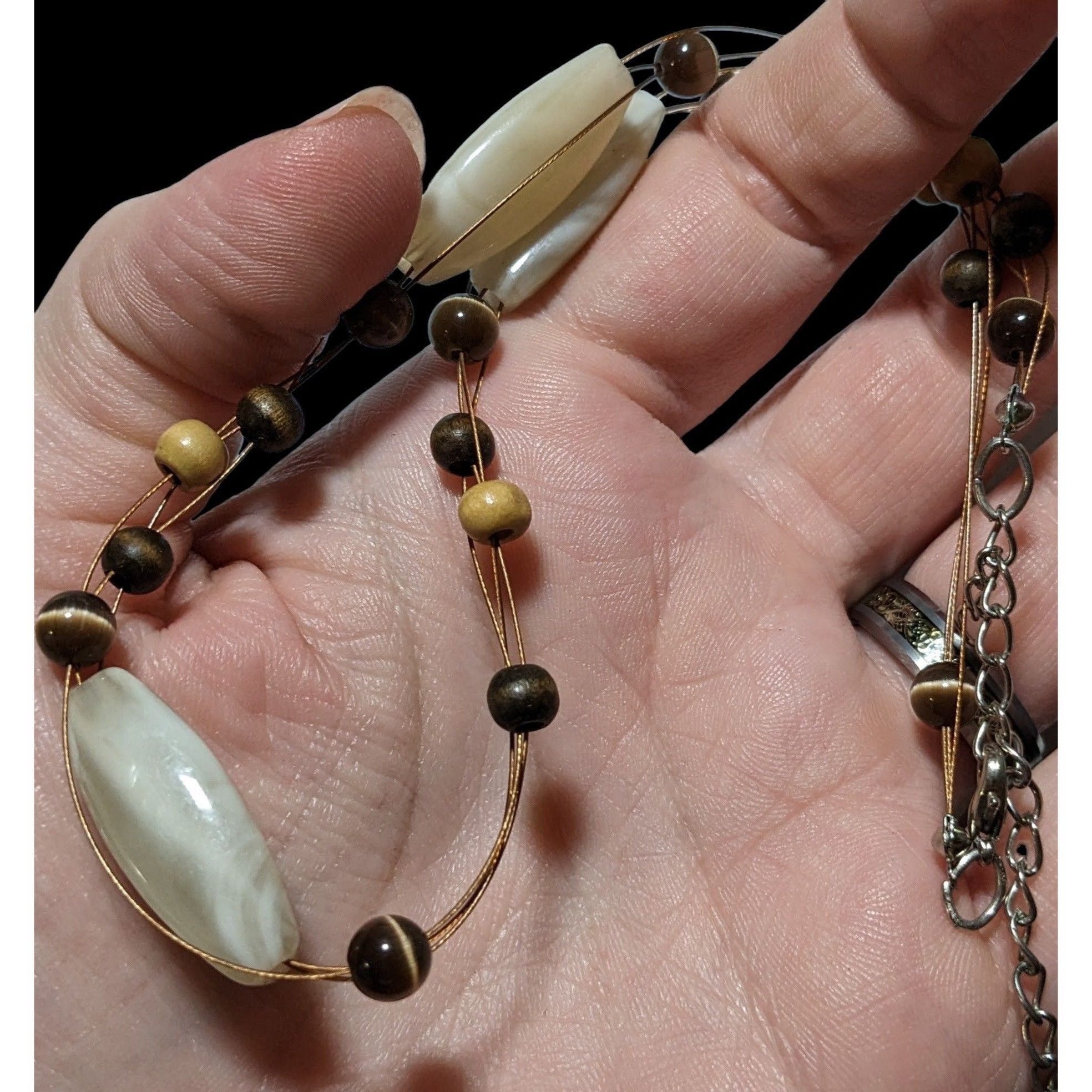 Other Earthy Bohemian Hippie Casual Beaded Necklace Size ONE SIZE - 4 Thumbnail