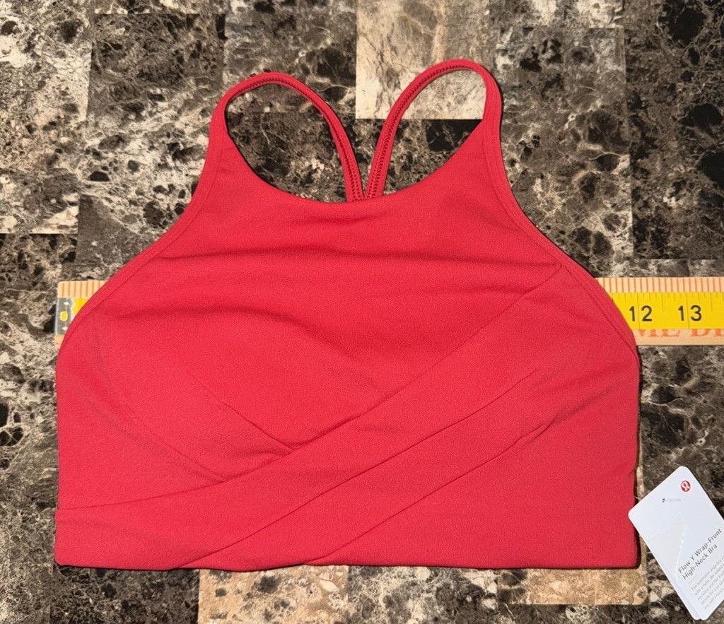 Lululemon LULULEMON FLOW Y WRAP FRONT HIGH NECK BRA RED COLOR SZ 4 NWT Size ONE SIZE - 6 Thumbnail