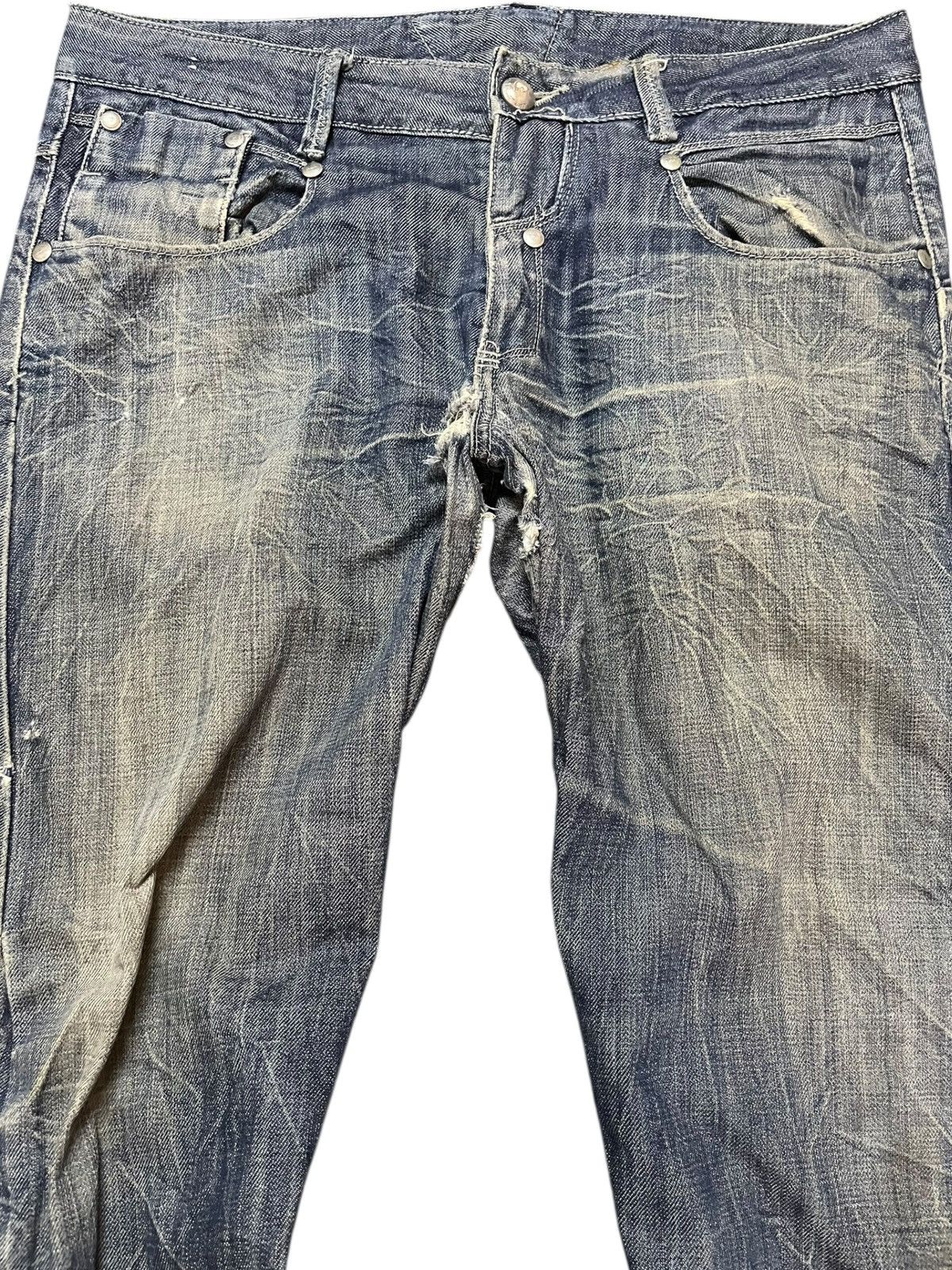 POST ARCHIVE FACTION (PAF) Vintage Japanese Brand Curvy Leg Flip-Flap Pocket Avantgarde Size US 35 - 2 Thumbnail