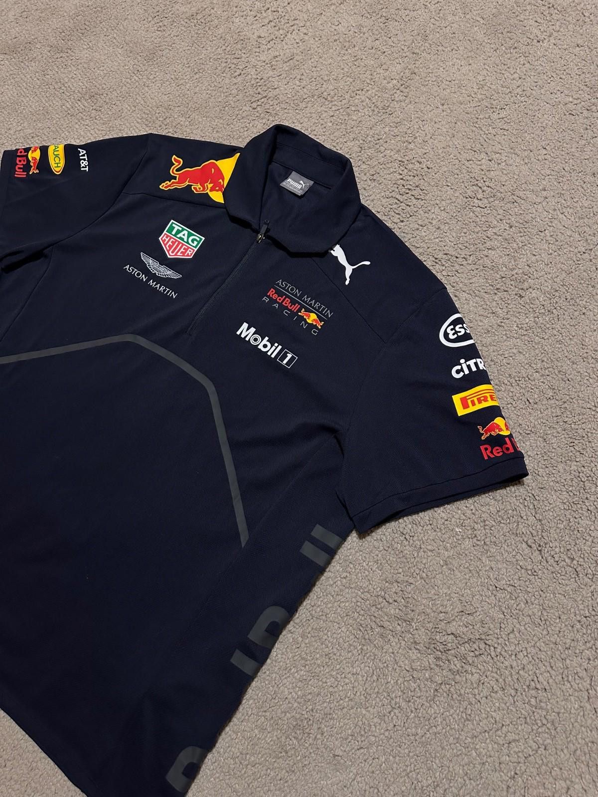 Puma Red Bull Racing Formula 1 Mens Polo Aston Martin RBR F1 Team Size US XXL / EU 58 / 5 - 4 Thumbnail